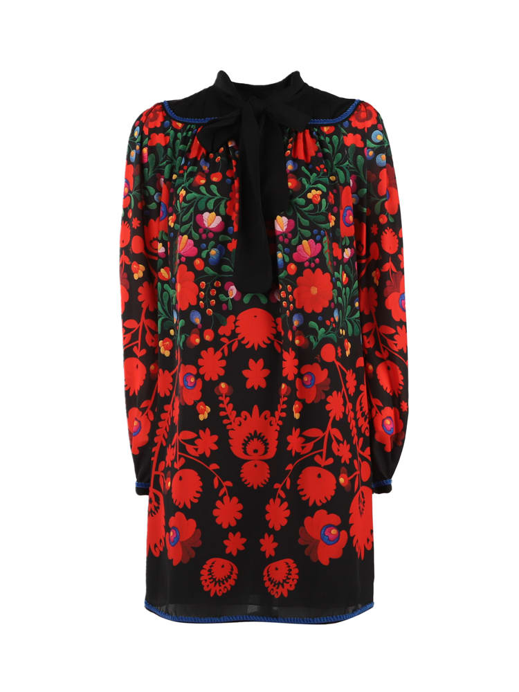 Dsquared2 Georgette Dress With Floral Print