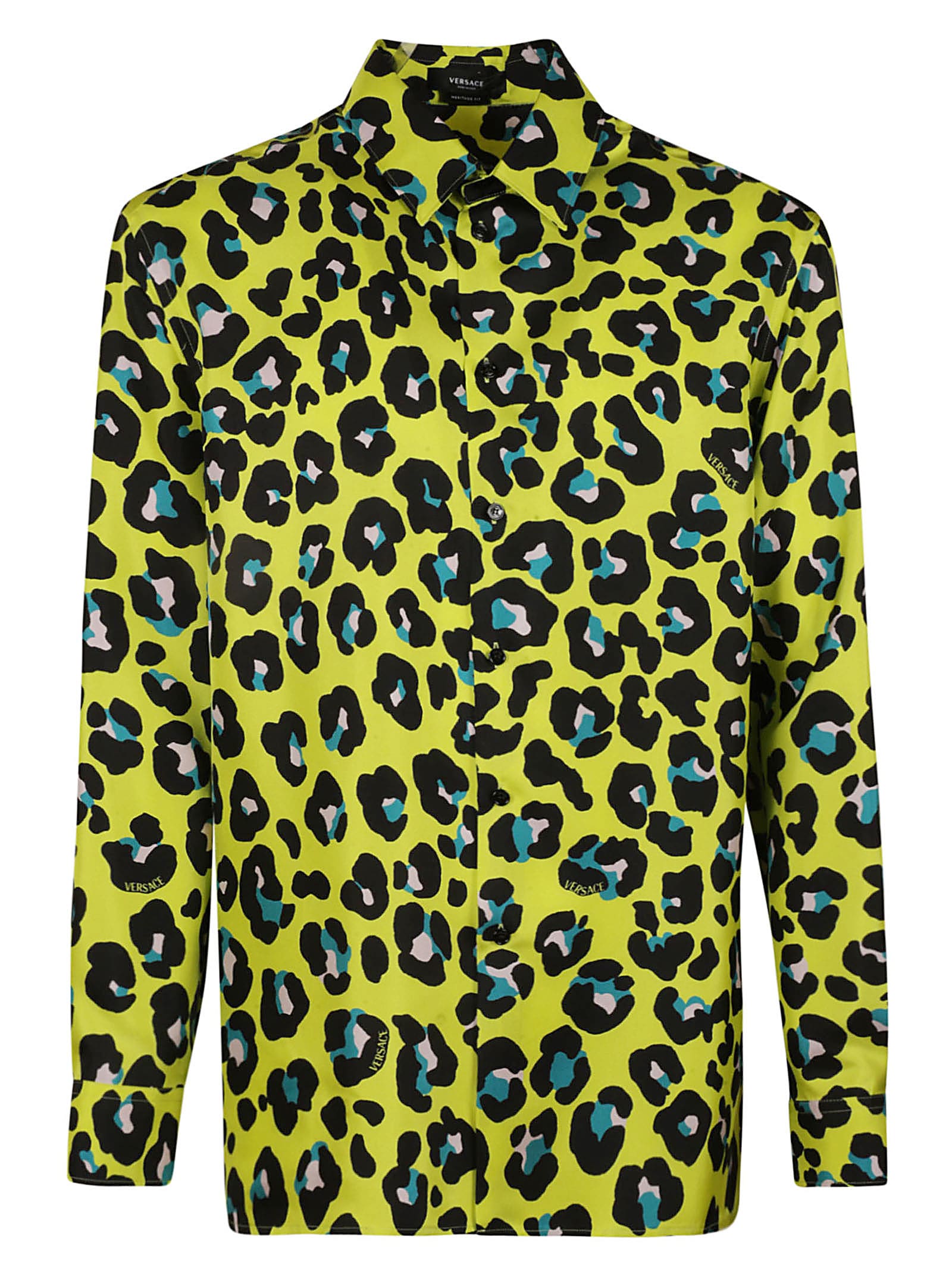 Versace Informal Leopard Twill Shirt