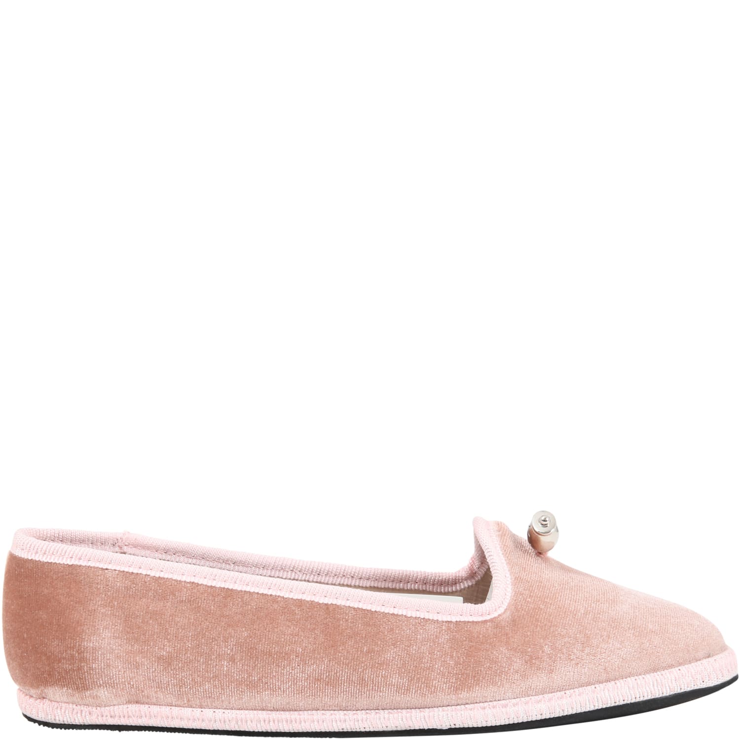 Simonetta Pink Loafers For Girl