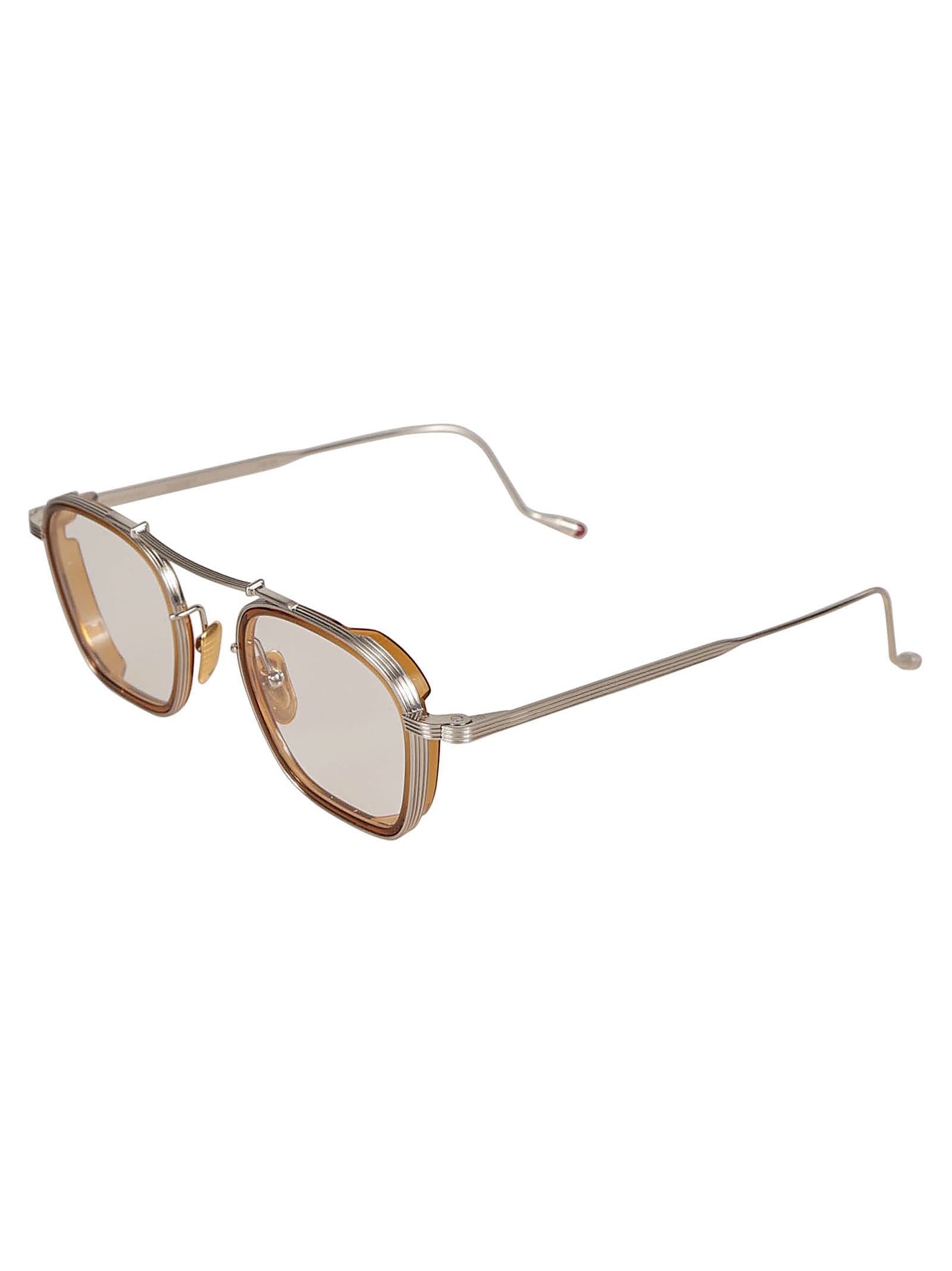 Shop Jacques Marie Mage Baudelaire 2 Frame Glasses In Silver