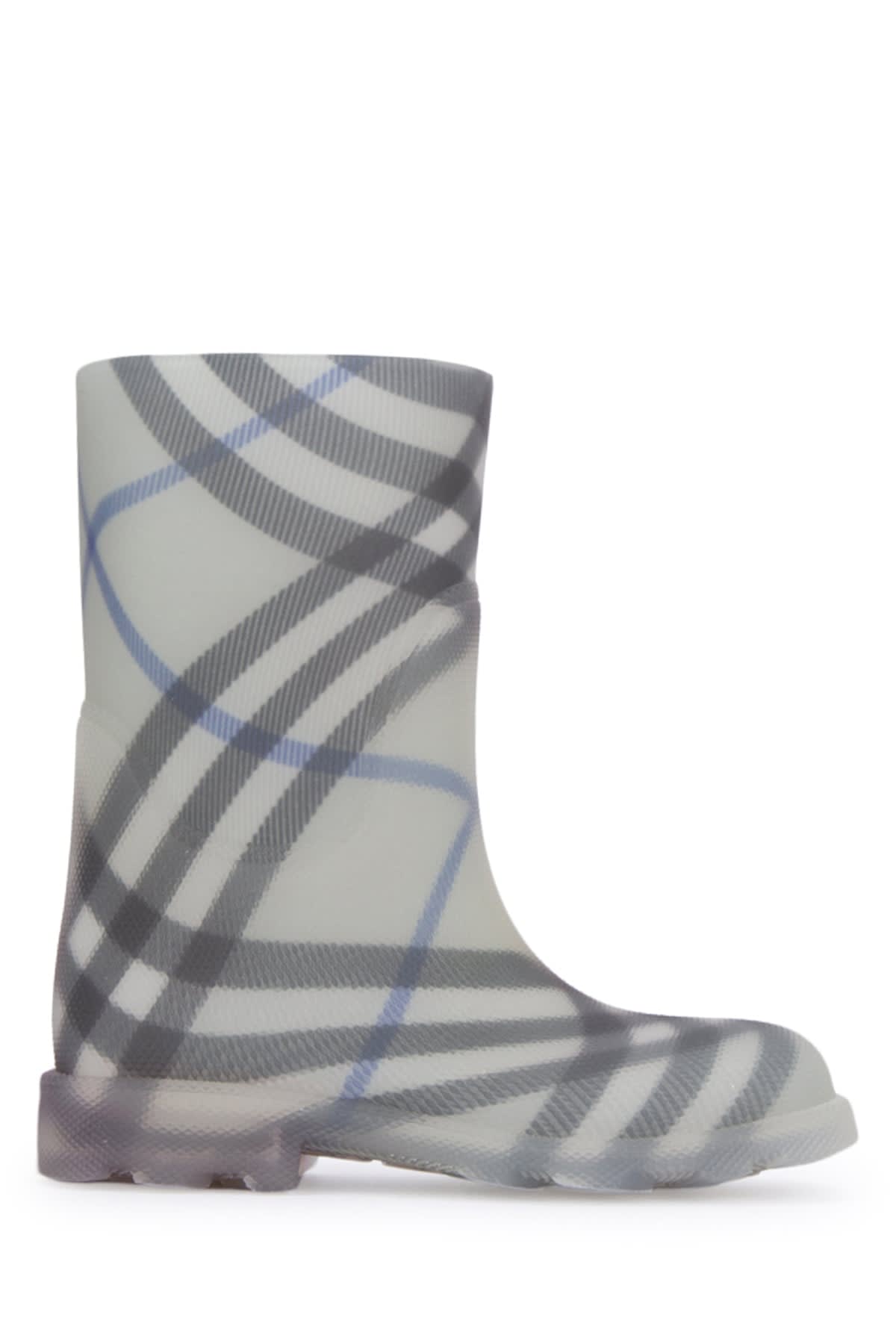 Burberry Check Rain Boots In Lichenipcheck