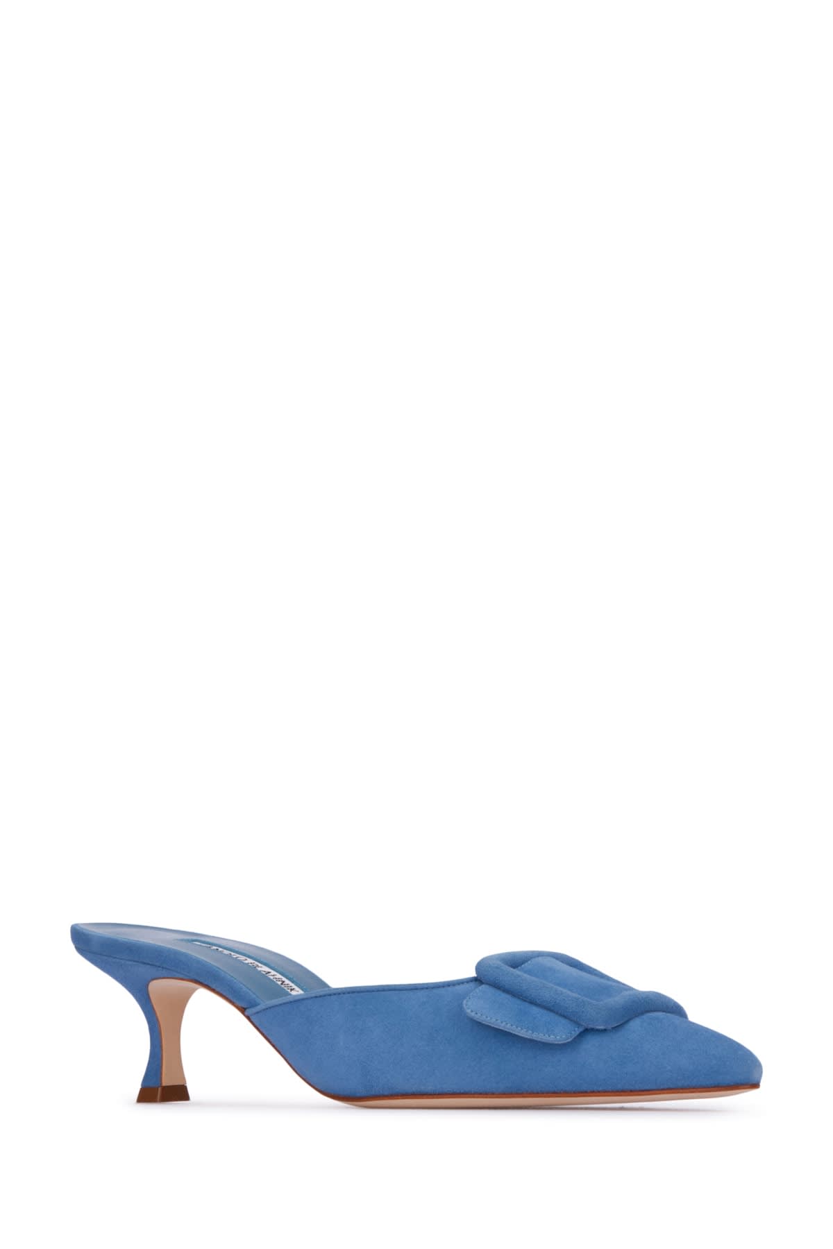 Manolo Blahnik Maysale Buckle Pumps In Blue