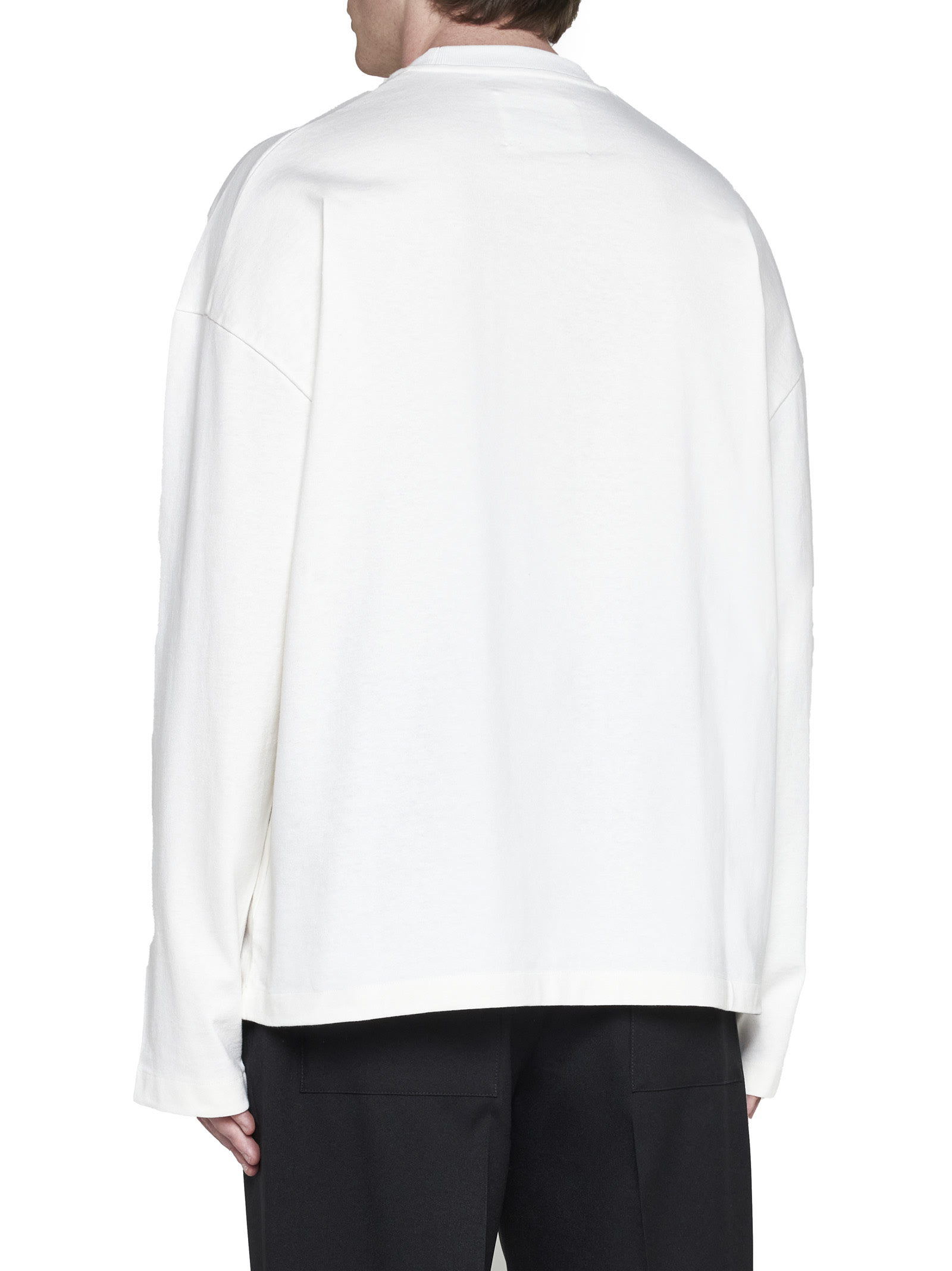 Shop Jil Sander T-shirt In Porcelain