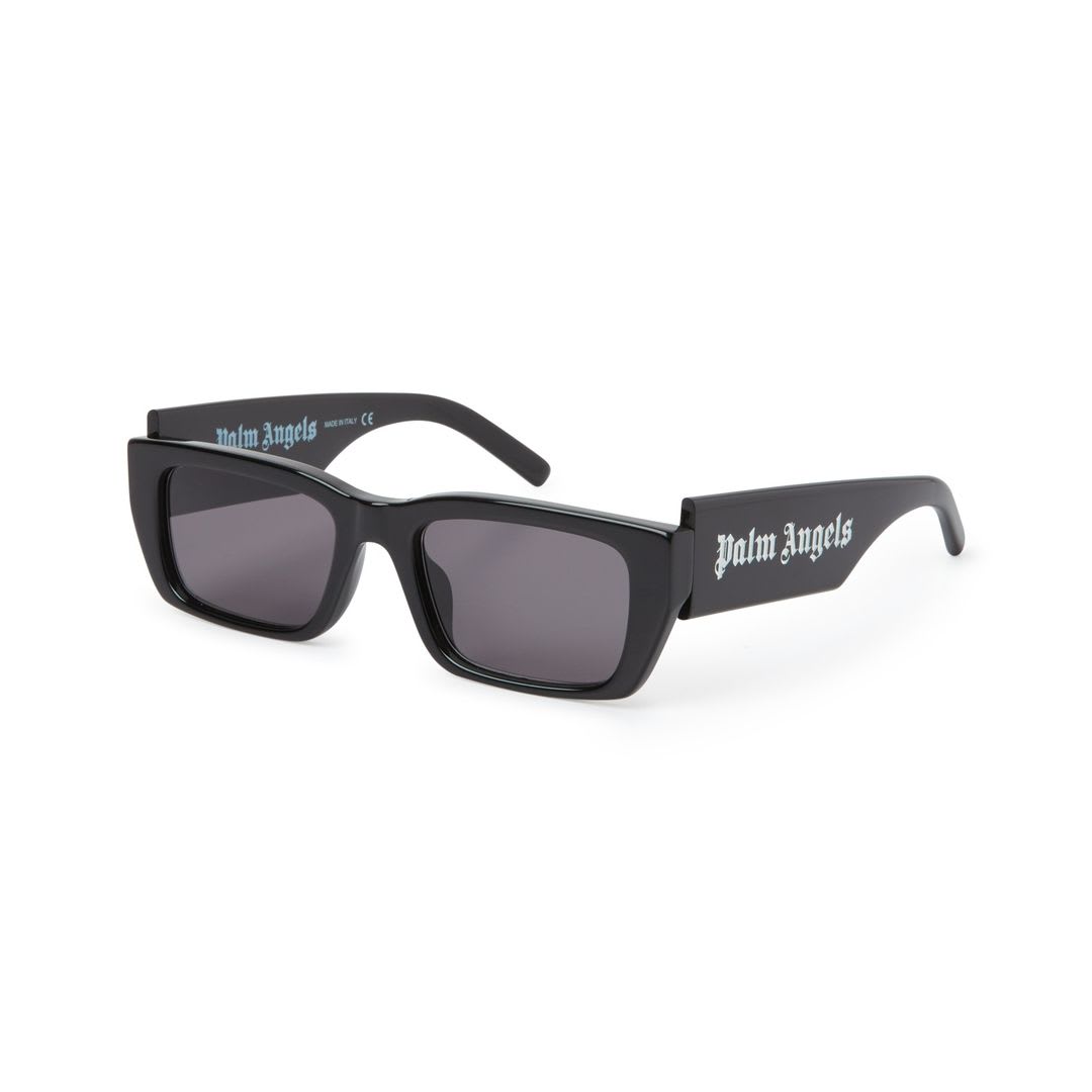 Palm Angels Peri002 Palm Sunglasses1007 Black Dark Grey In Black