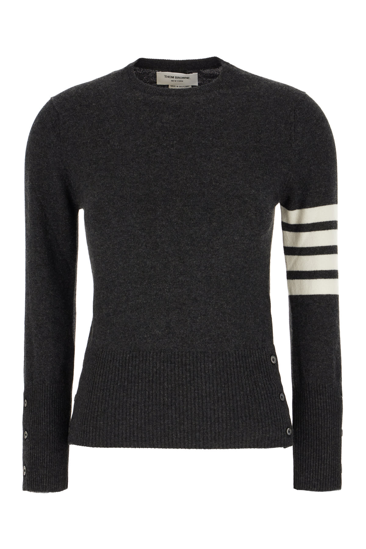 Thom Browne Dark Grey Cashmere Sweater