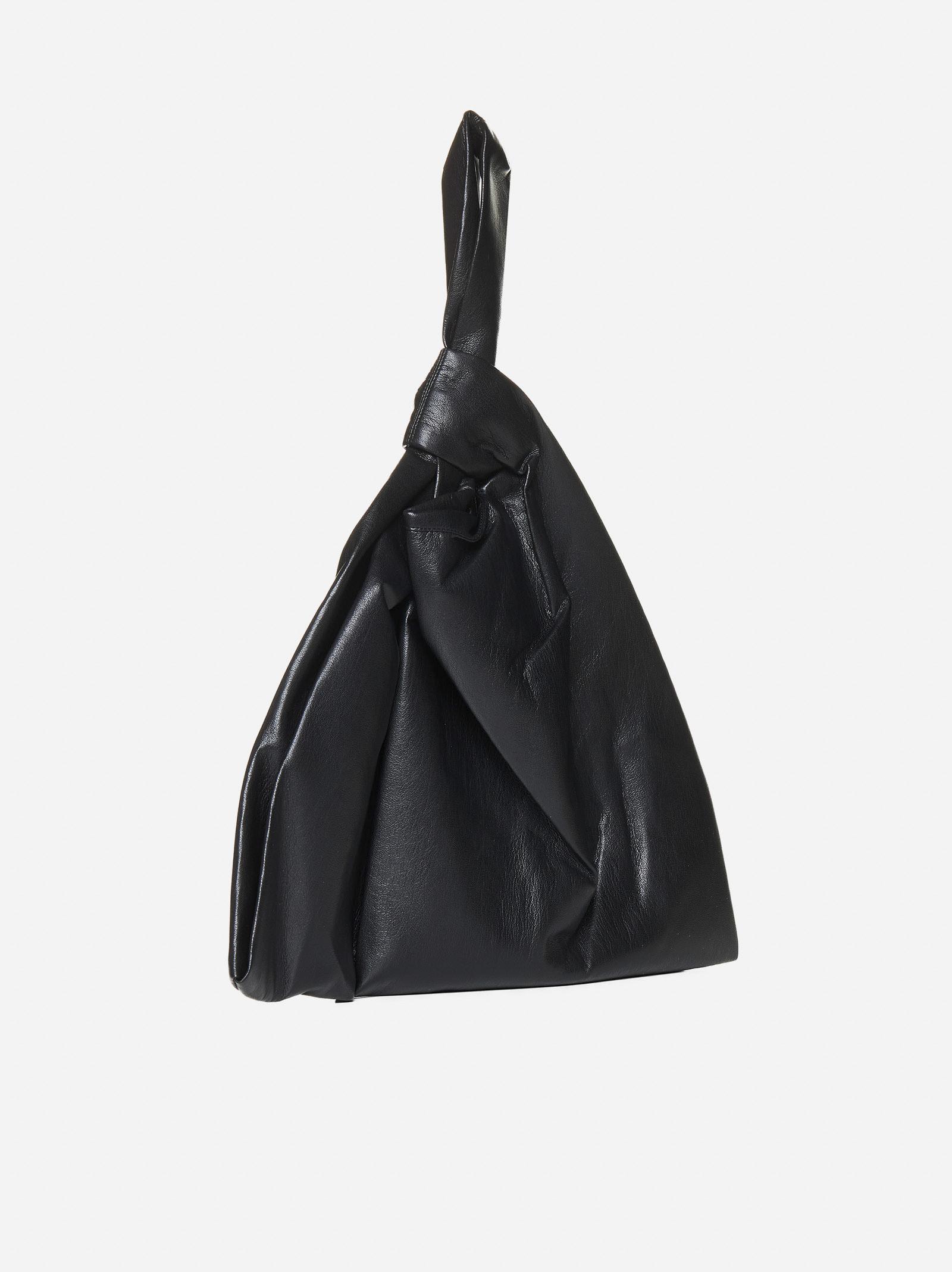 Shop Nanushka Jen Vegan Leather Large Bag In Black