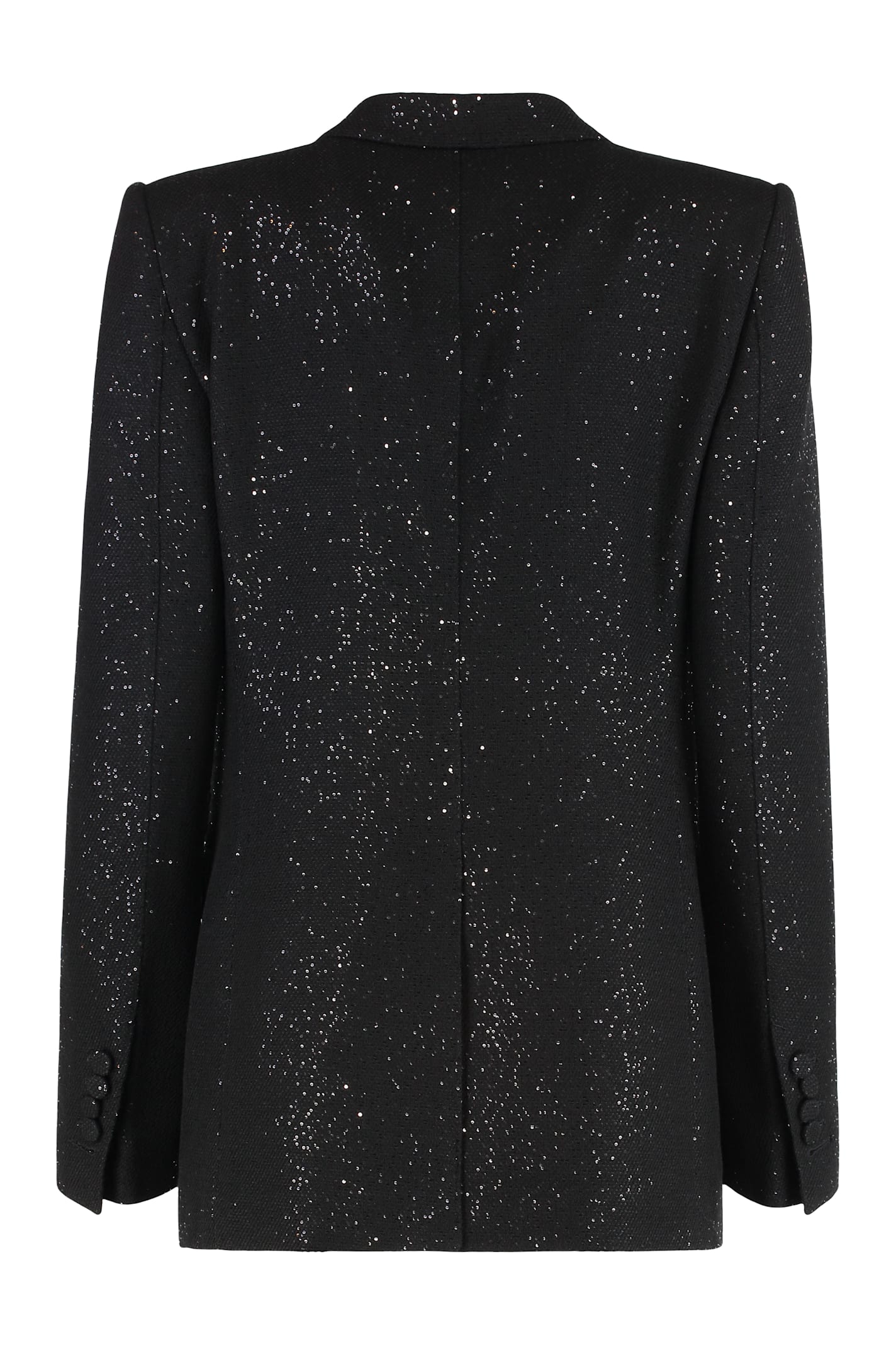 Tom Ford Luomo Monopetto In Crepe Misto Lana In Black