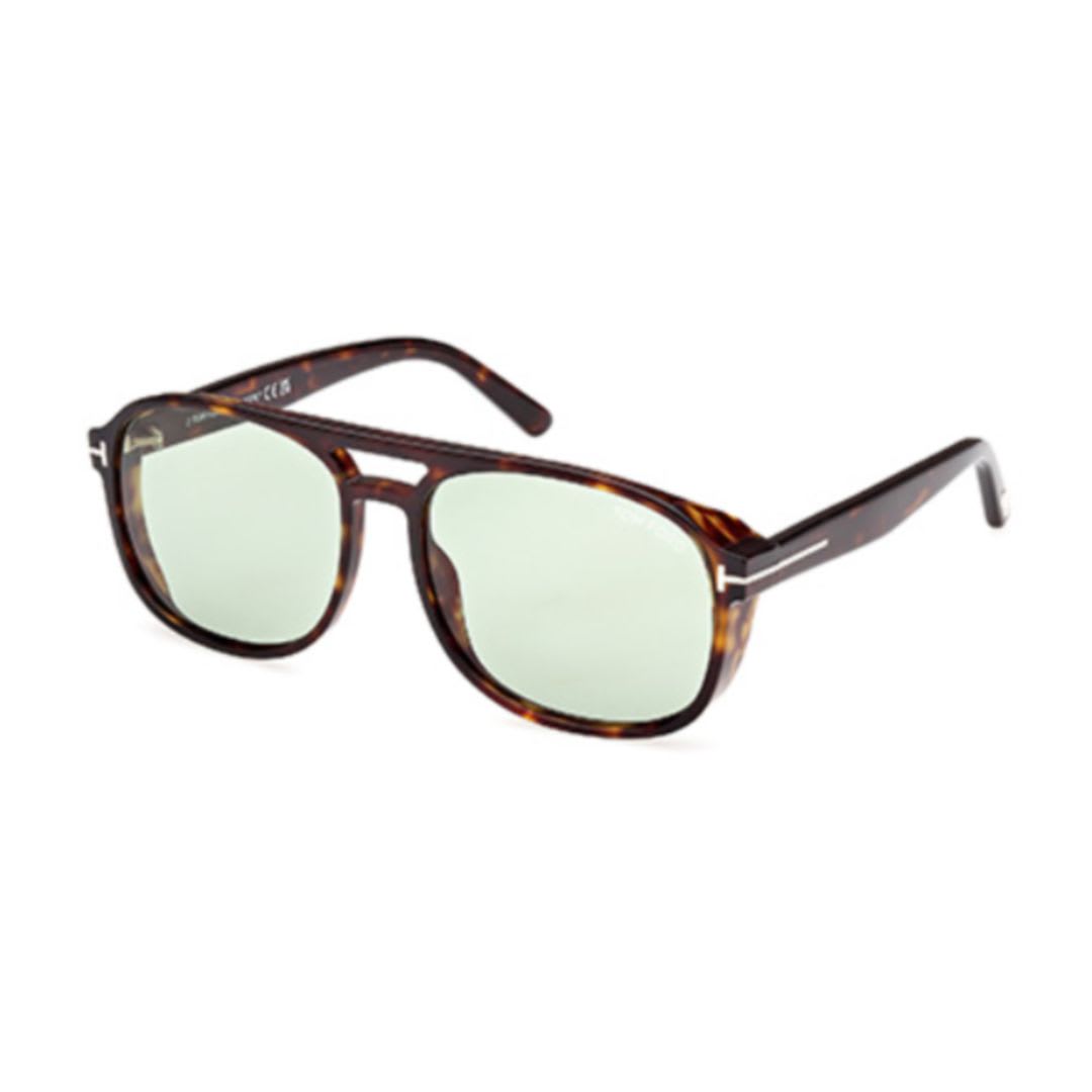 Shop Tom Ford Sunglasses In Havana/verde