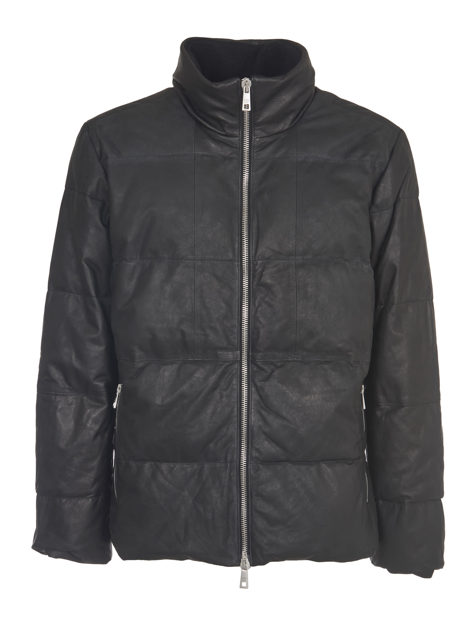 Giorgio Brato Quilted Genuine Leather Jacket