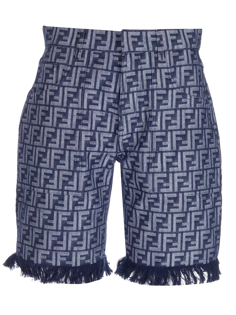 Fendi Men Patchwork Bermuda Shorts