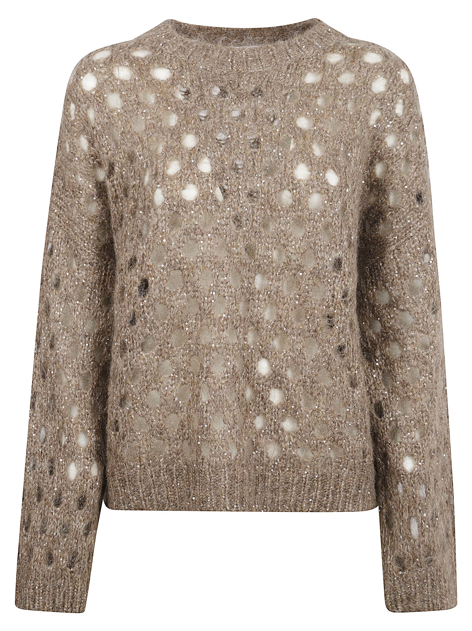 Brunello Cucinelli Mohair Knitwear In Brown