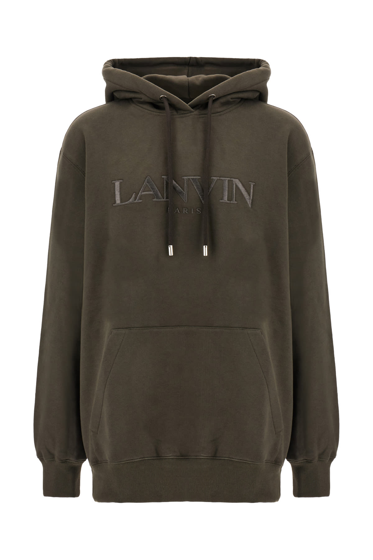 Shop Lanvin Mud Cotton Oversize Sweatshirt In 694