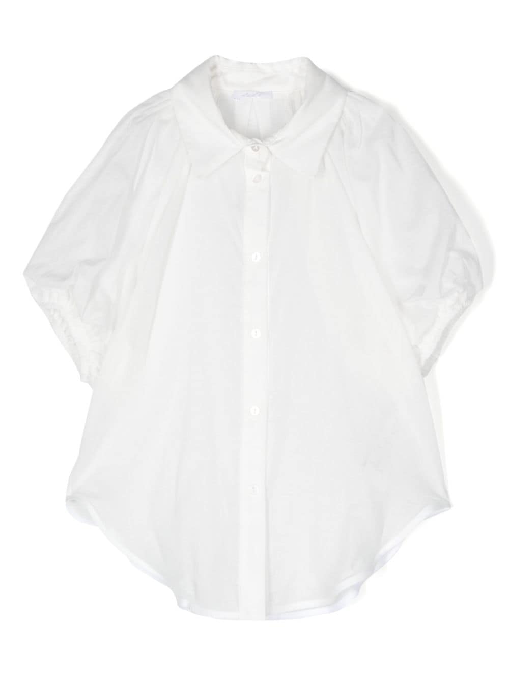 Miss Grant Kids' Camicia Con Maniche A Palloncino In White