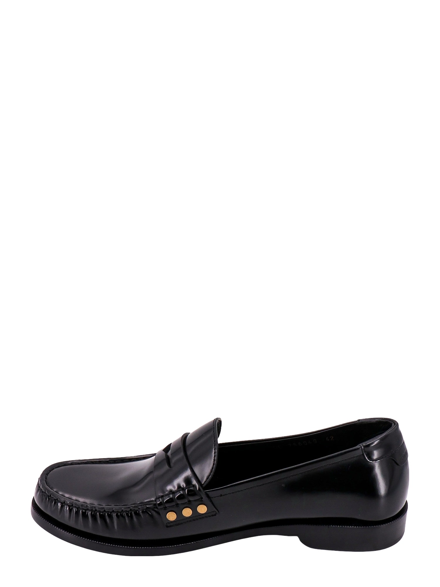 Saint Laurent Le Loafer Penny Slippers In Black