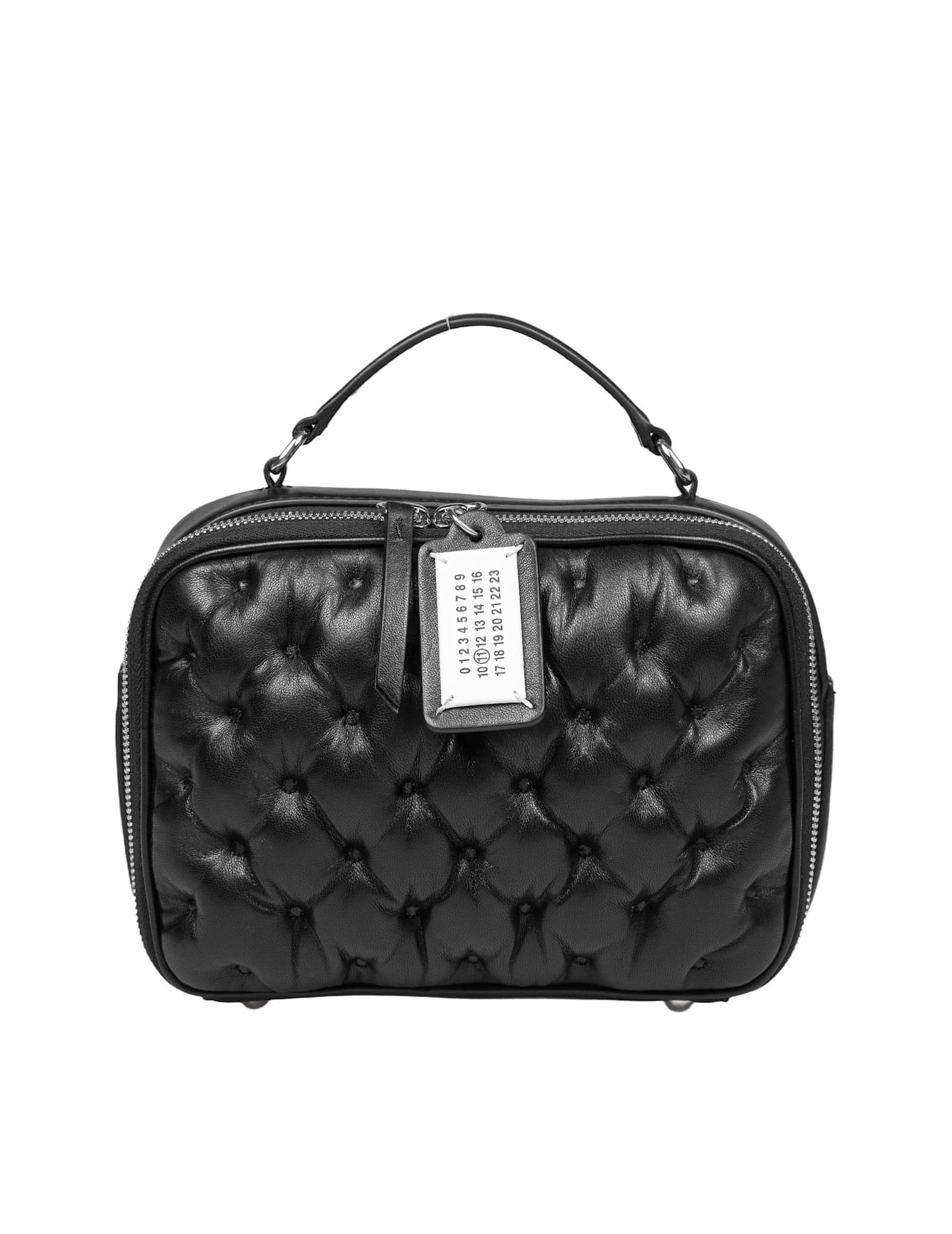 Shop Maison Margiela Glam Slam Camera Bag Medium In Nappa Color Black