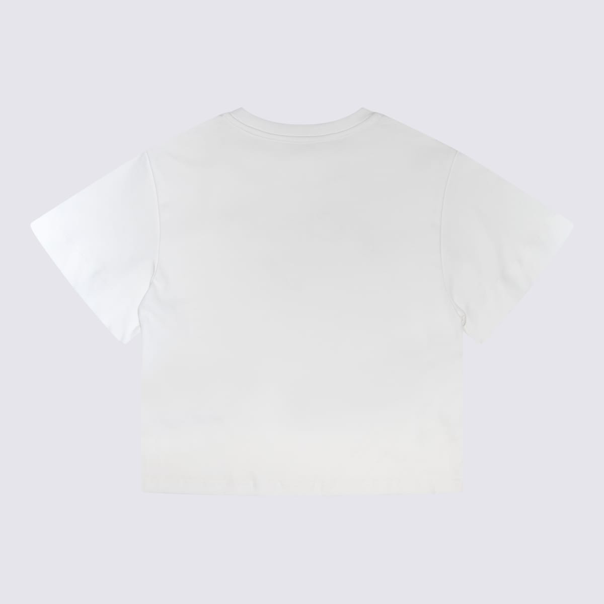 Shop Chloé White Cotton T-shirt In Beige