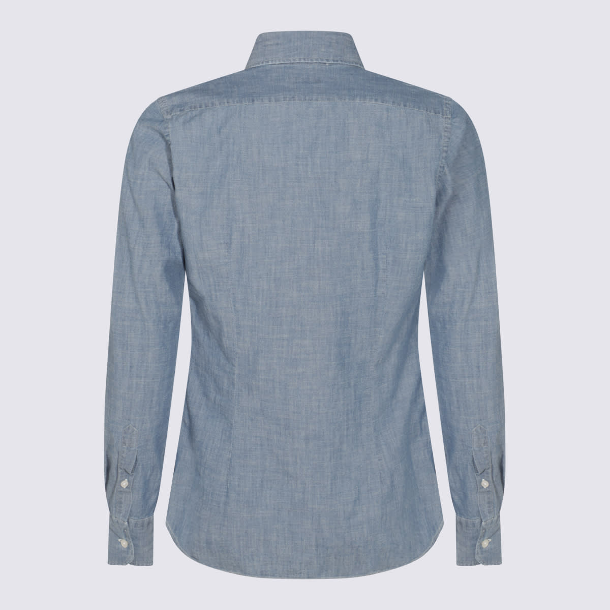 Glanshirt Blue Cotton Shirt In Blue