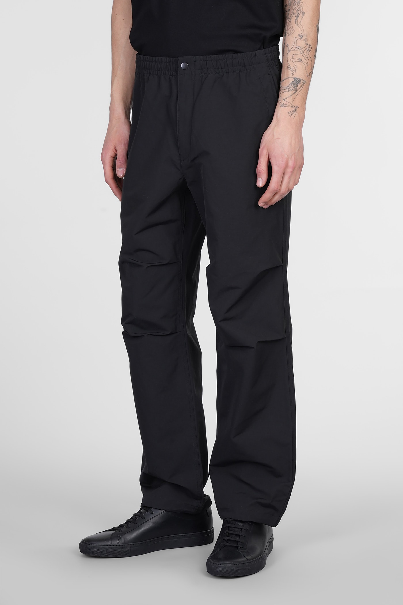 Theory Pants In Black Cotton In Black