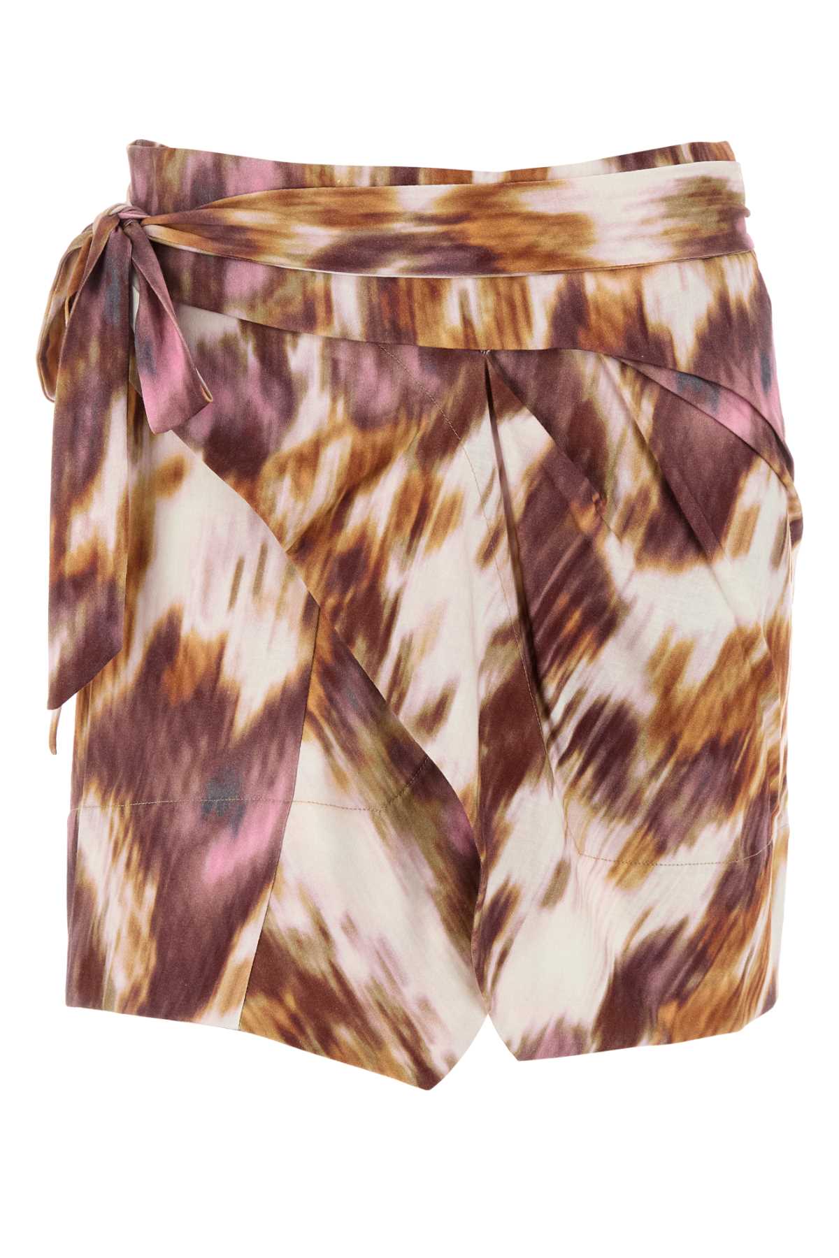 Isabel Marant Étoile Printed Cotton Berenice Mini Skirt In Multi