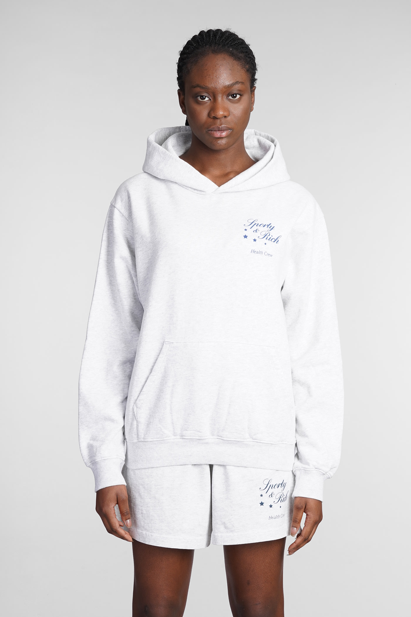 Sporty & Rich Sweatshirt In Grey Cotton
