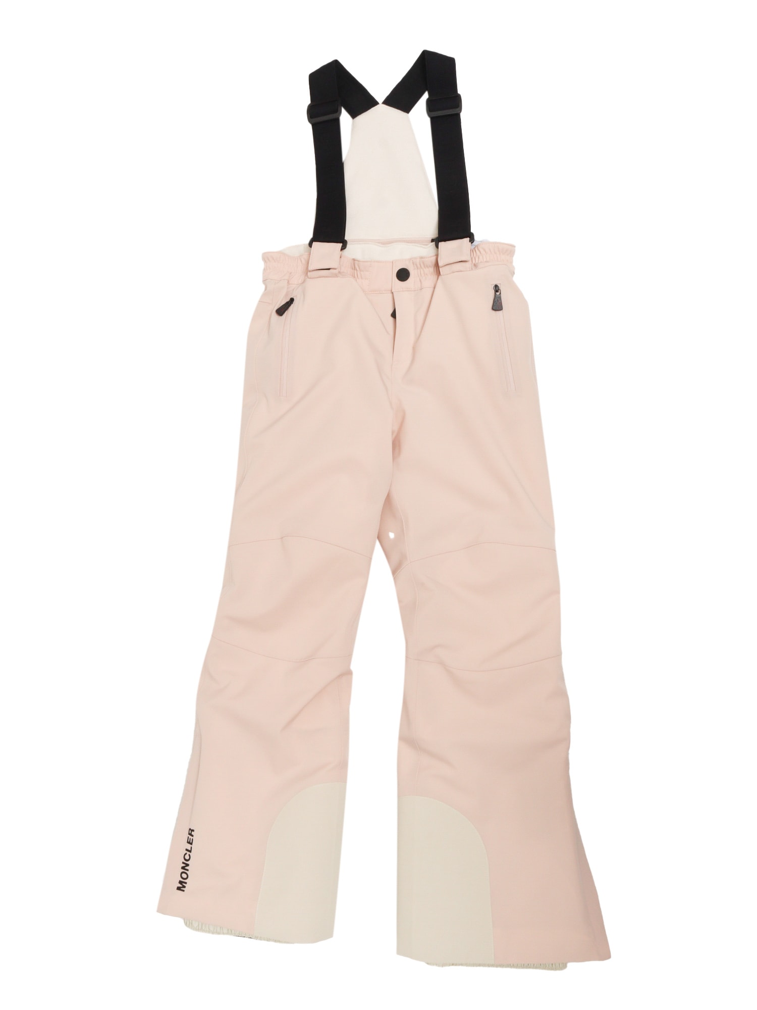 Moncler Ski Bib Trousers In Pink