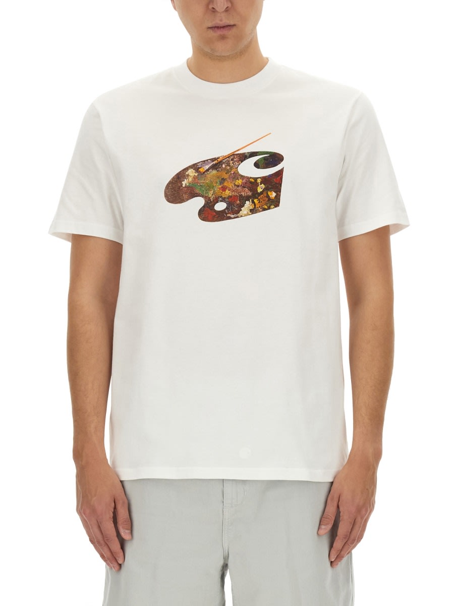 Shop Carhartt T-shirt Palette In White