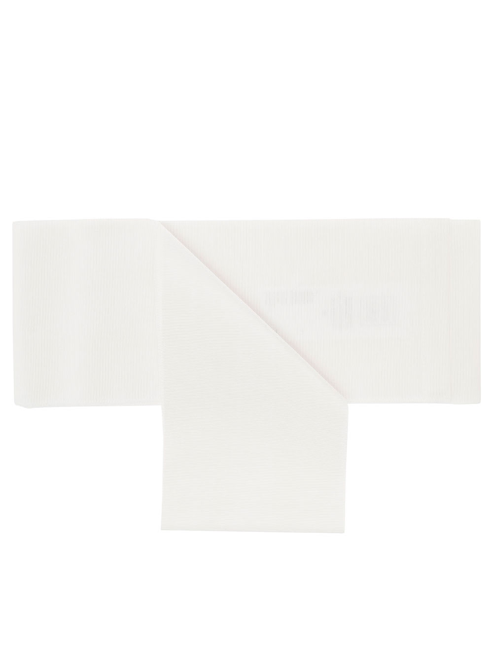 White Monochrome Sash In Cotton Blend Woman