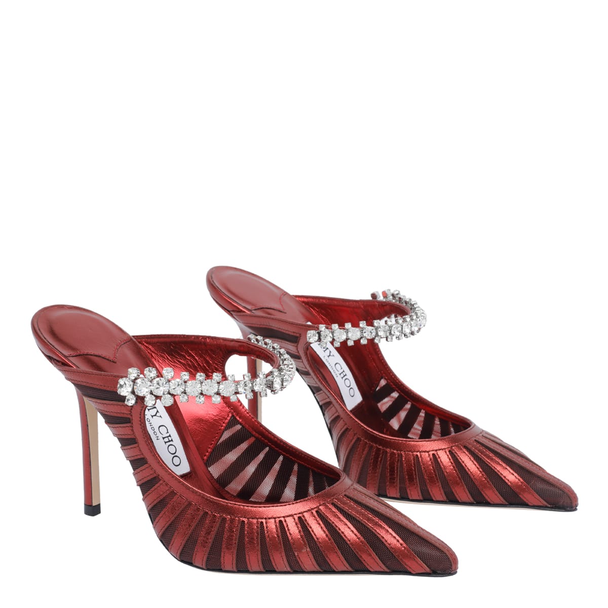 Jimmy Choo Pointed High-heeled Sandals In Red