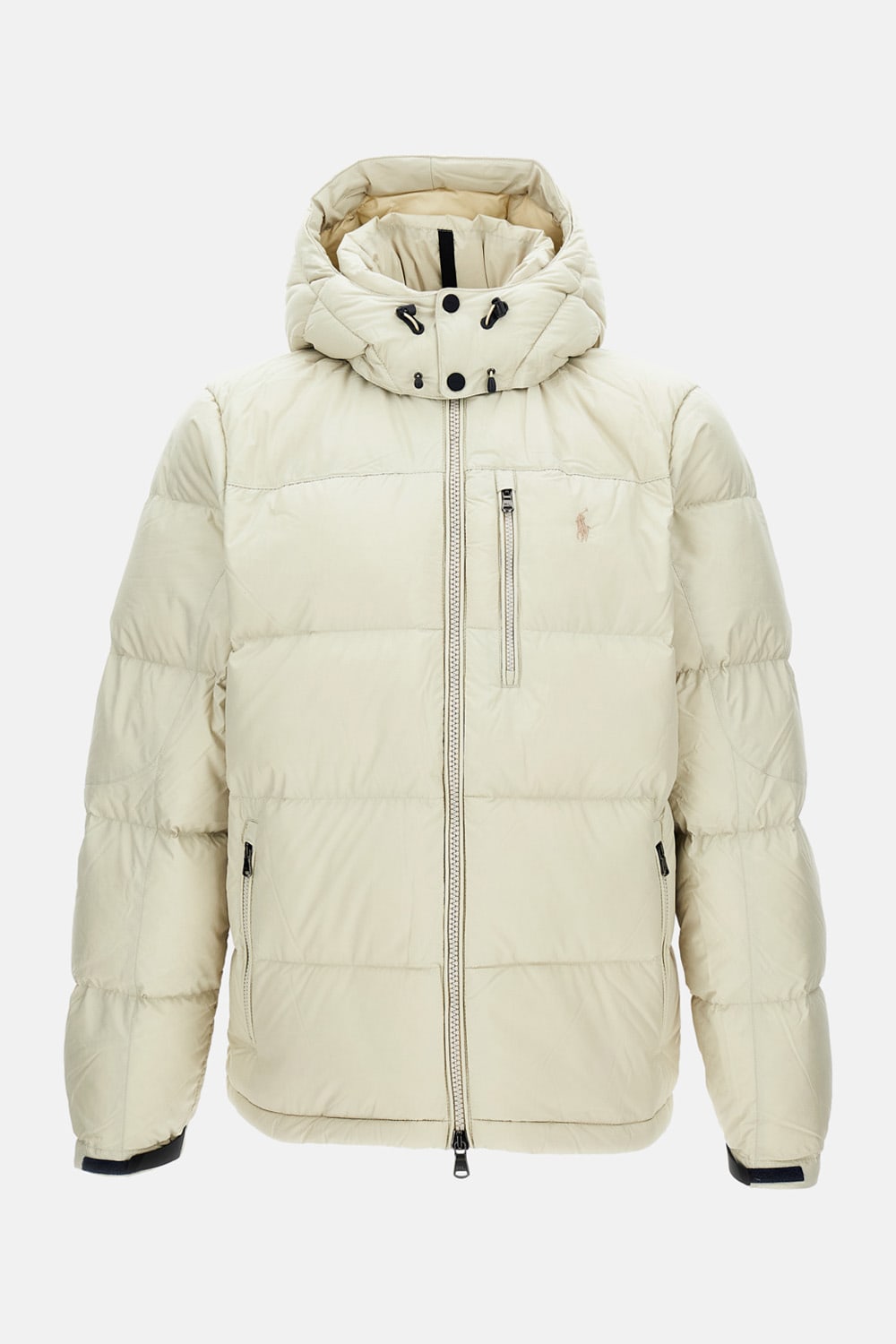 Polo Ralph Lauren Nylon Insulated Down Jacket In Neutral