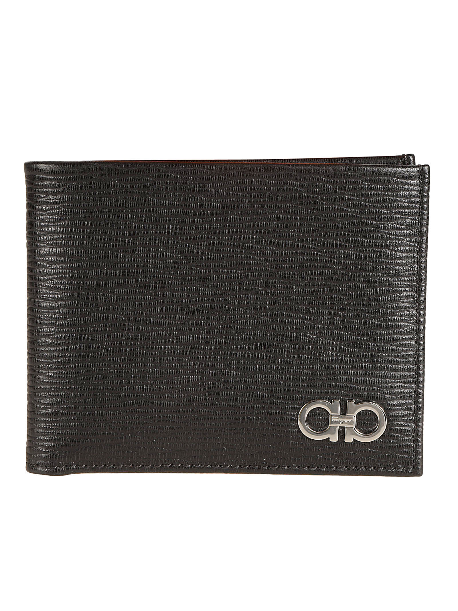 Ferragamo Logo Classic Bifold Wallet In Black