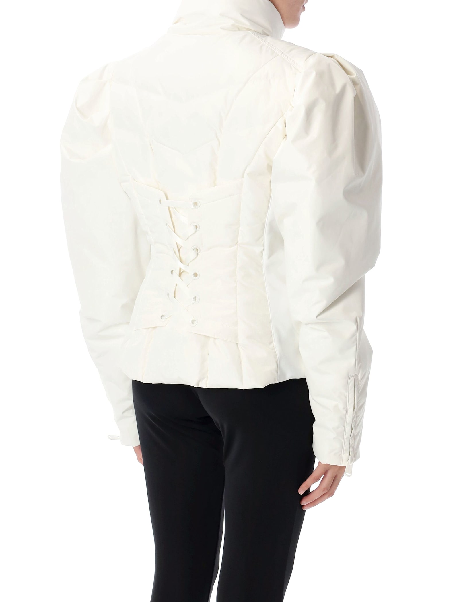 Shop Goldbergh Delphine Ski Down Jacket In Cream