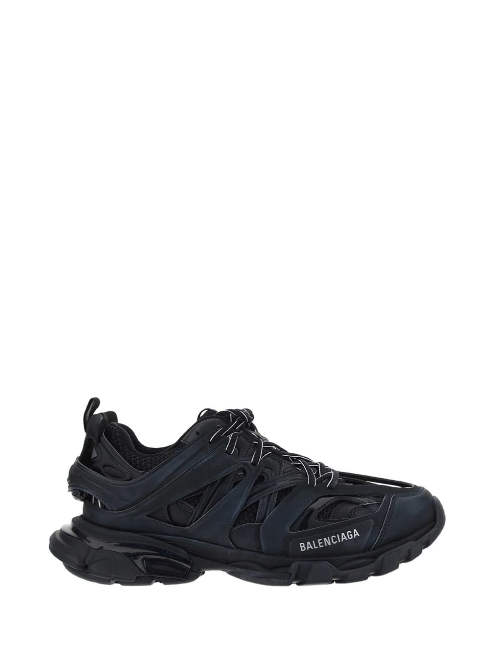 Balenciaga Track Rubber And Mesh Sneakers In Black