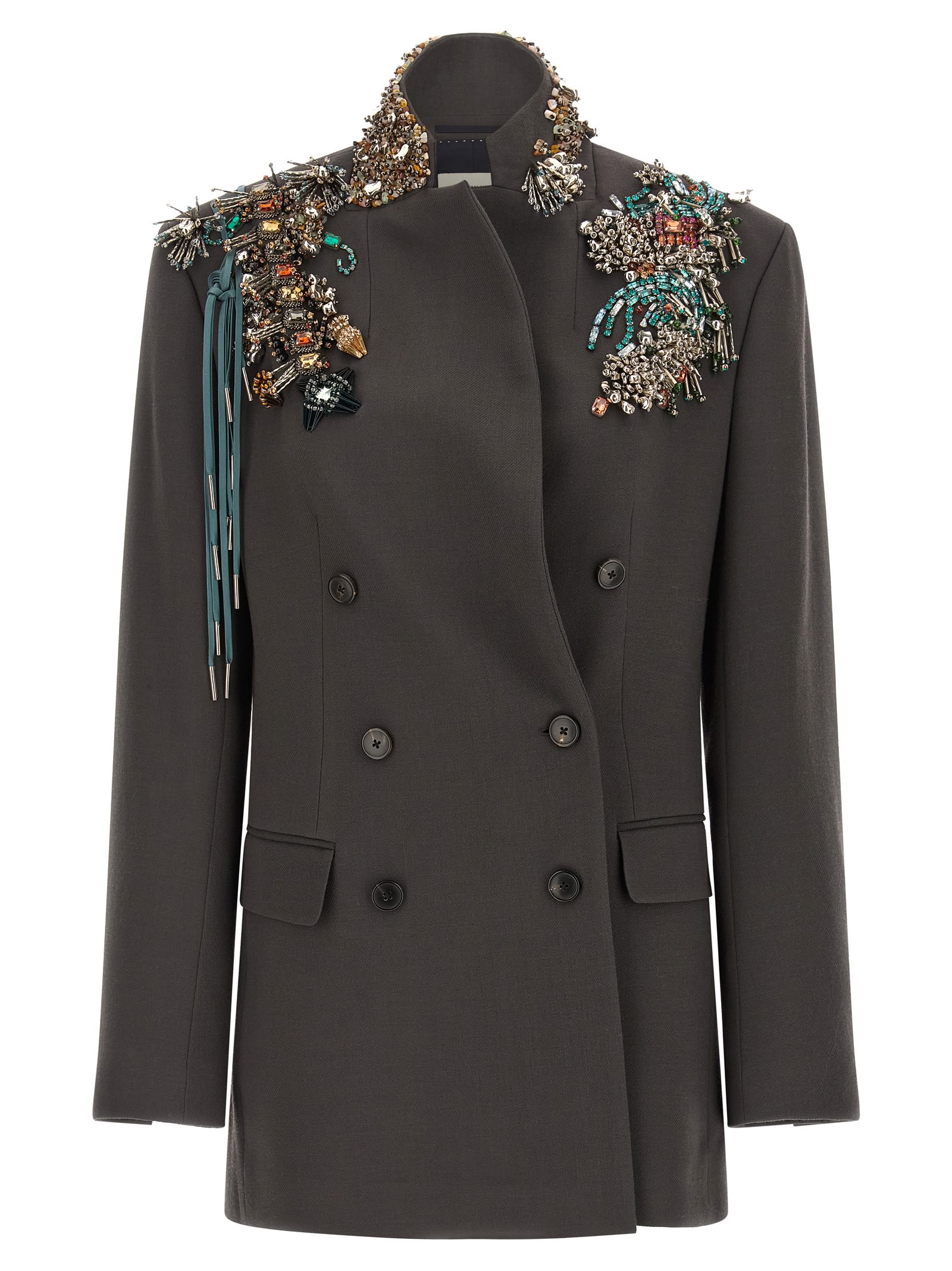 Dries Van Noten Bafya Blazer In Multi
