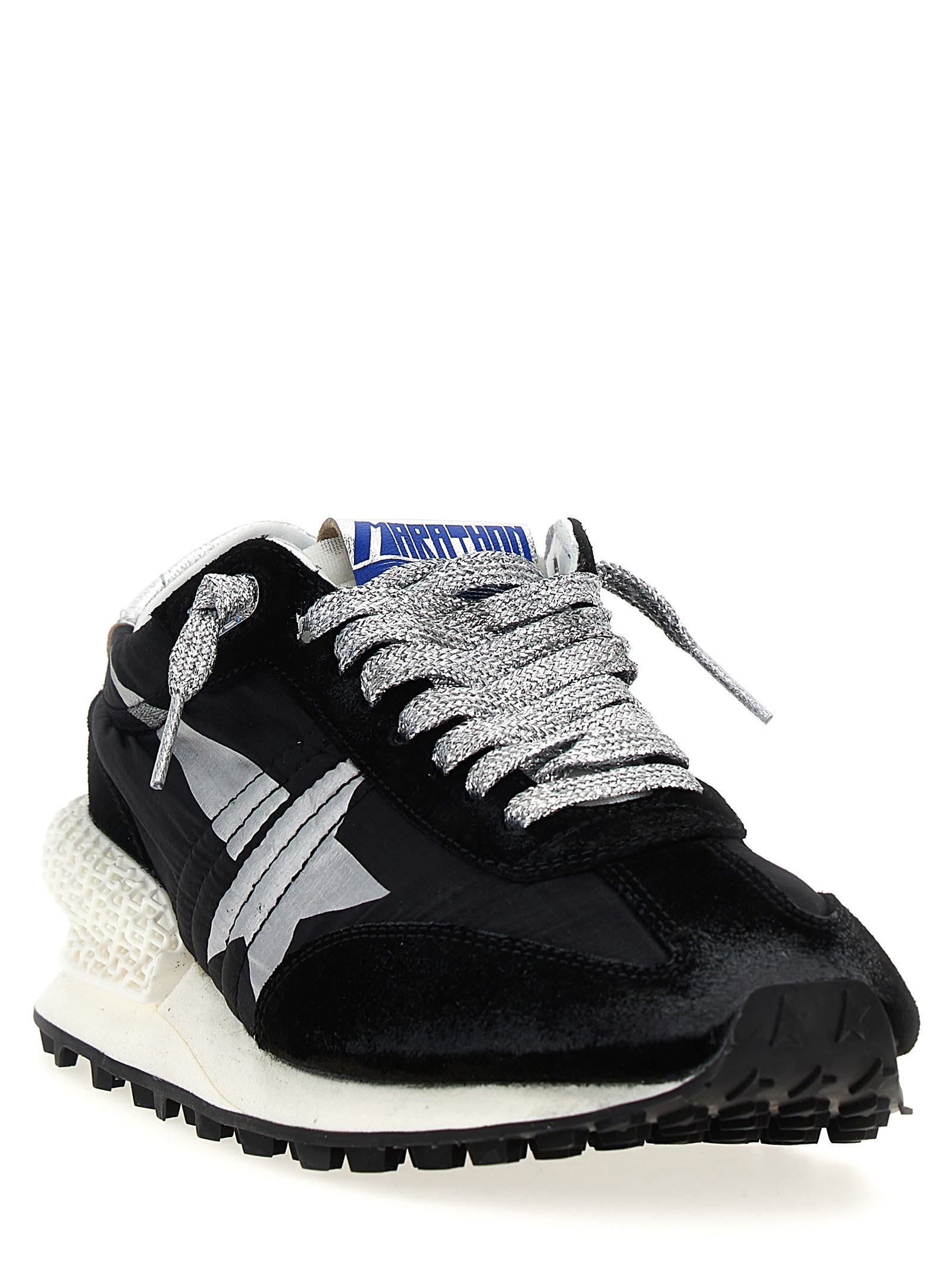 Shop Golden Goose Running Marathon M2000 Sneakers In Black