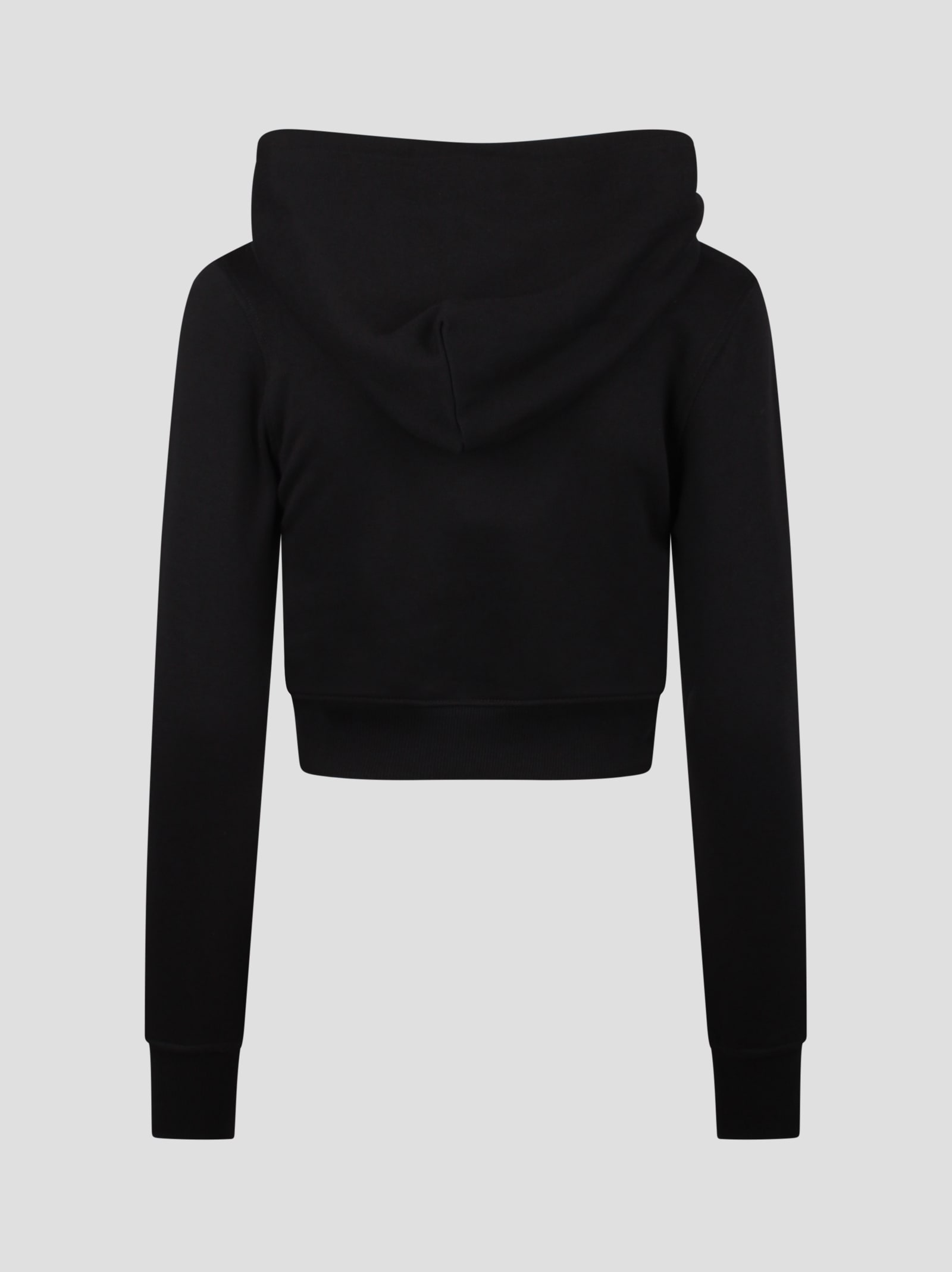 Shop Diesel F-slimmy-hood-od Hoodie With Cut-out Oval D Logo