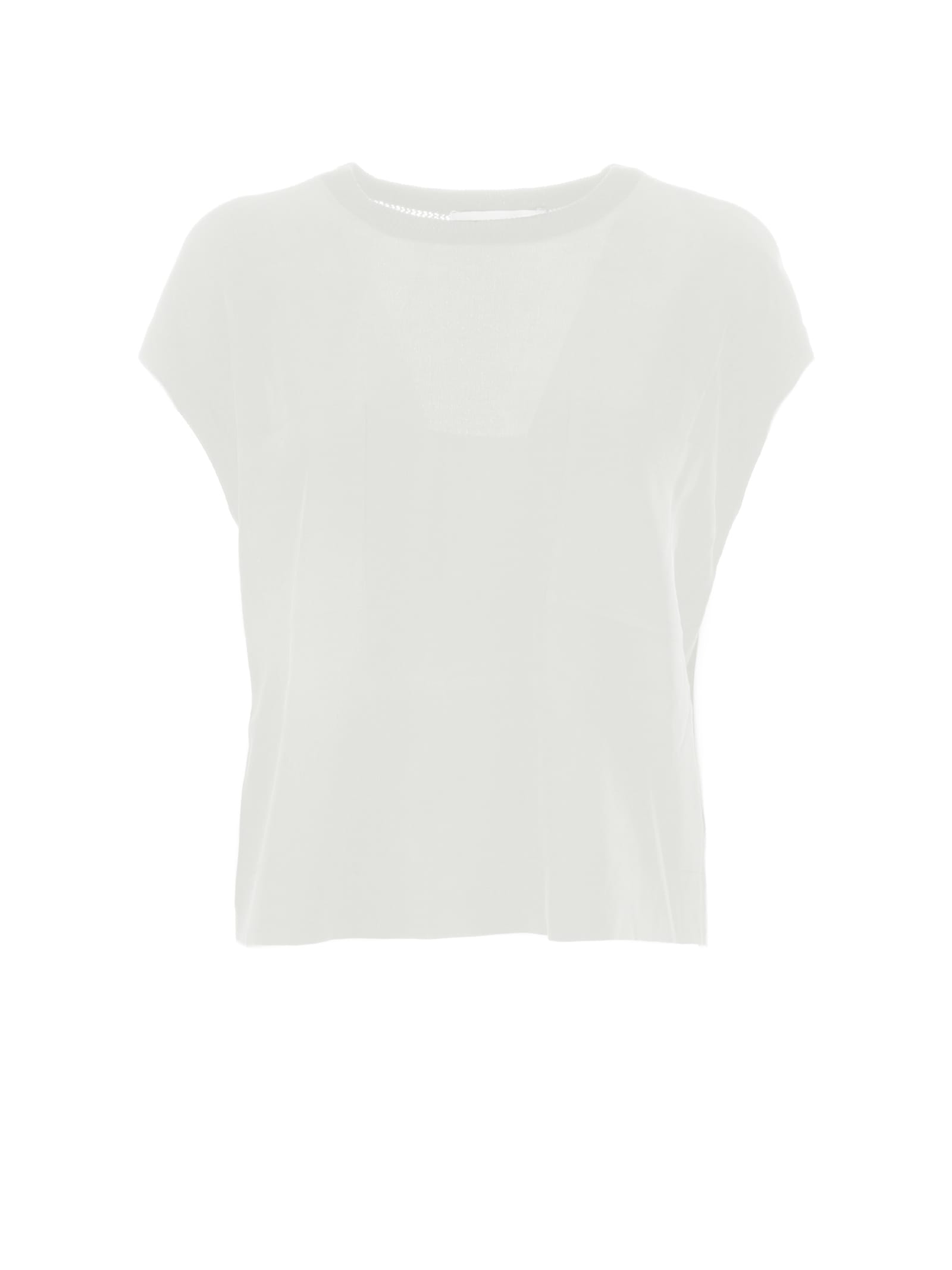 White T-shirt With Pockets
