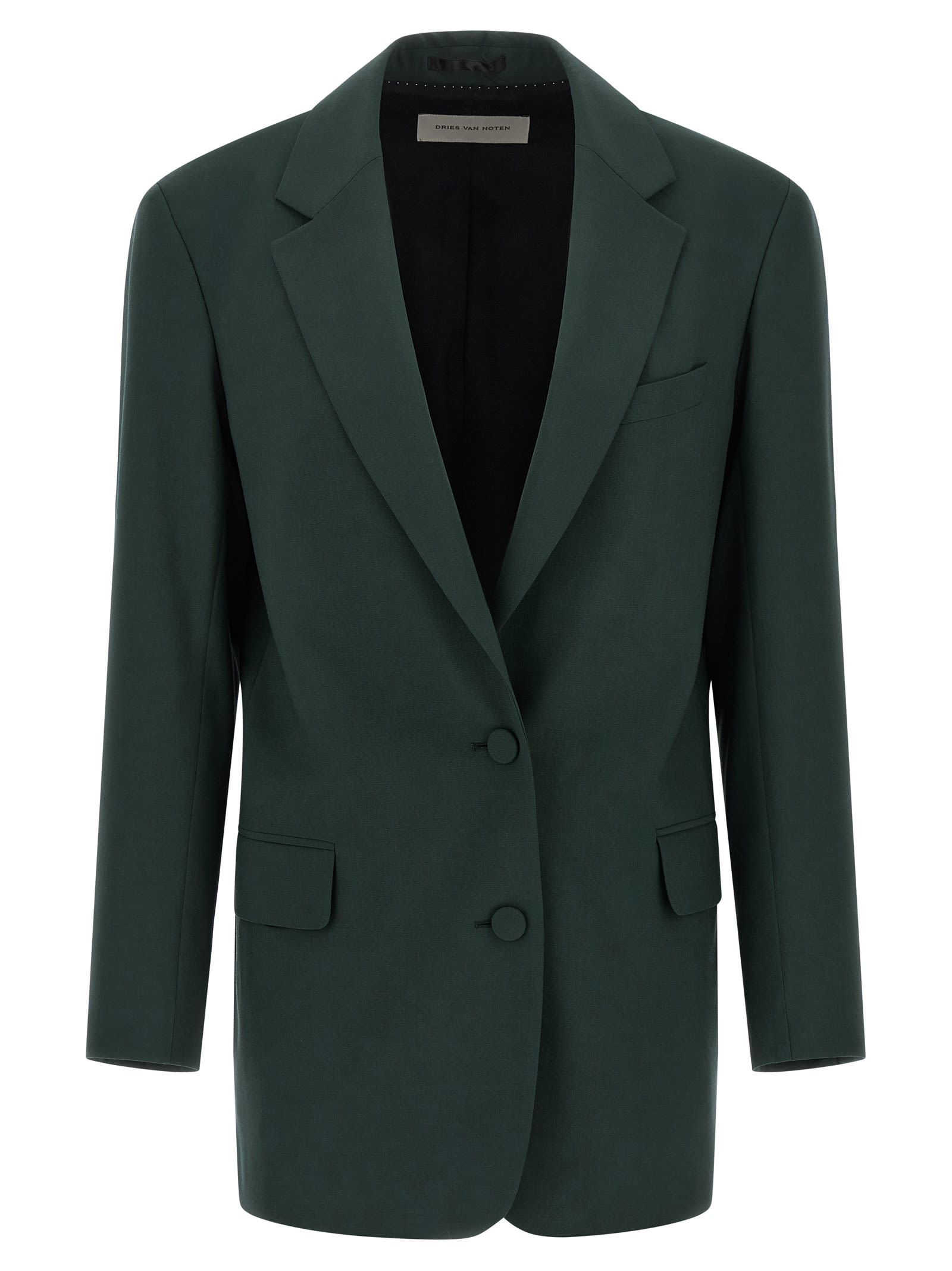 Dries Van Noten Basti Blazer In Green
