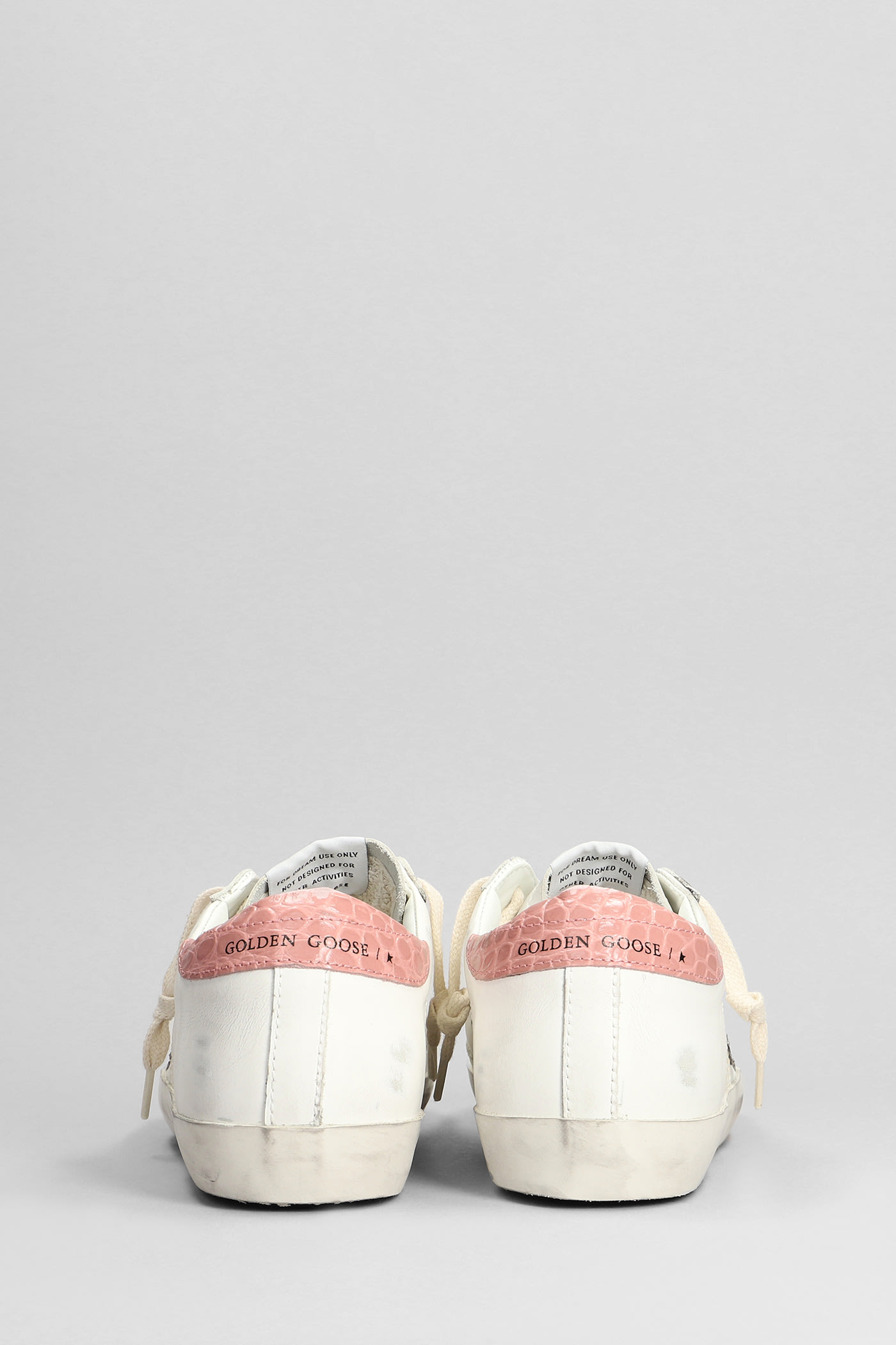 Shop Golden Goose Superstar Sneakers In White Leather