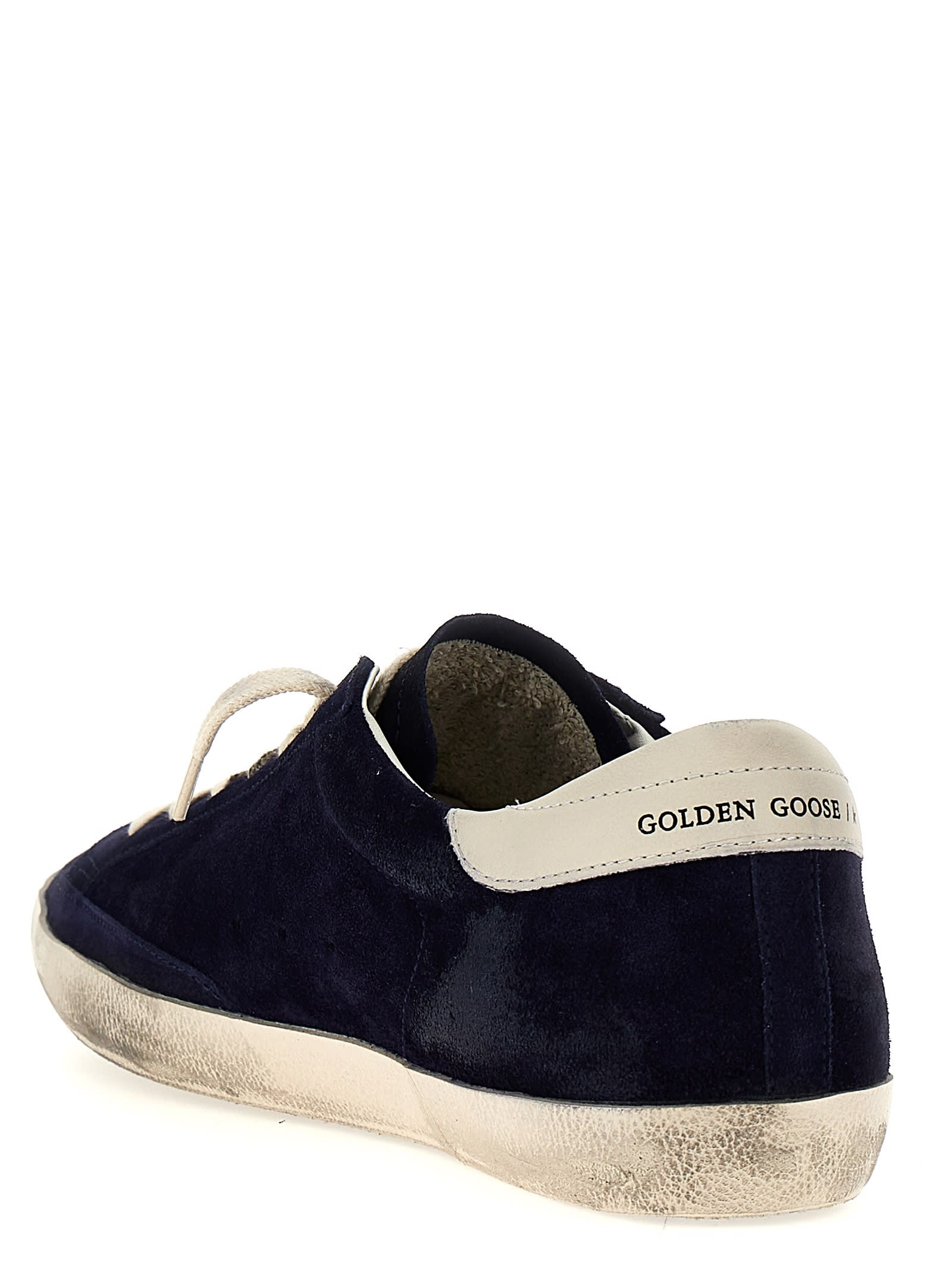 Shop Golden Goose Superstar Sneakers In Blue