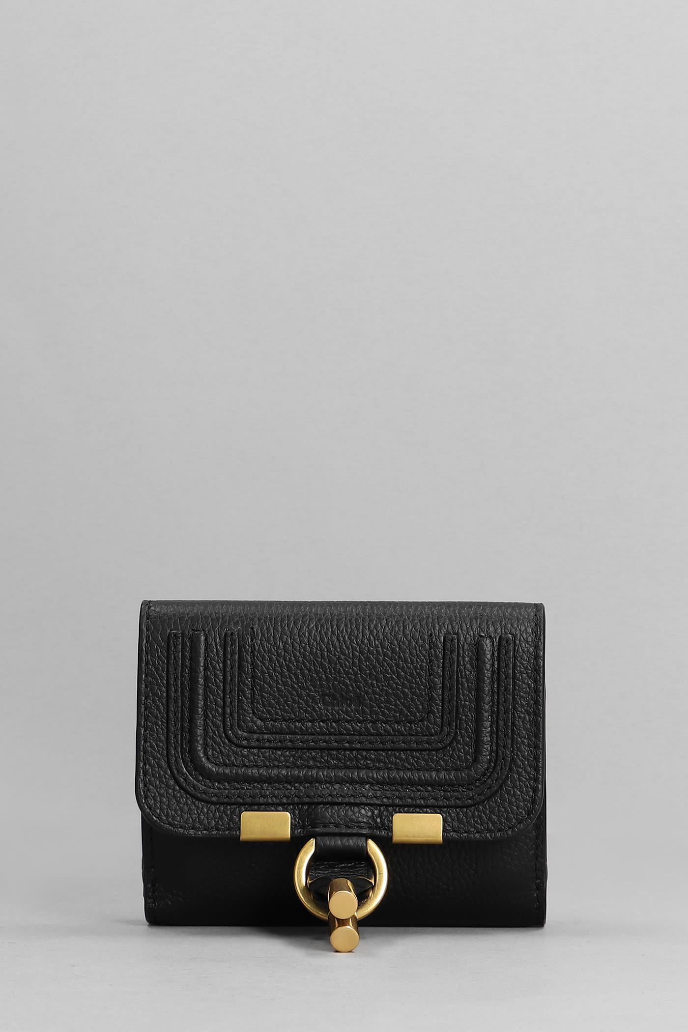 Chloé Marcie Wallet In Black Leather