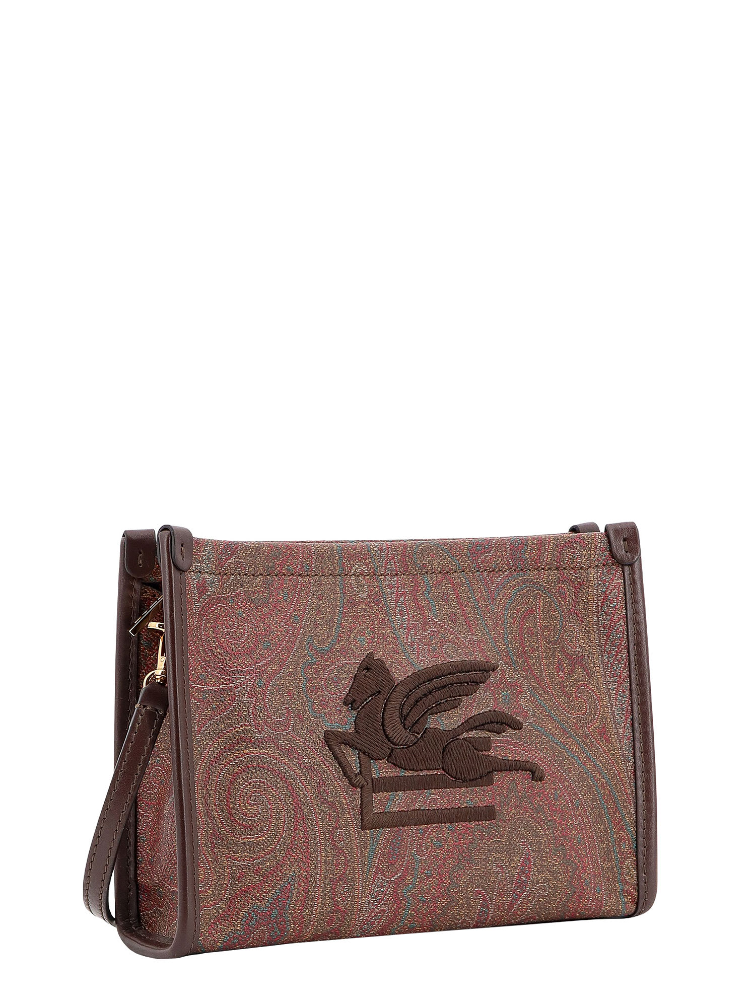 Shop Etro Pouch In Brown