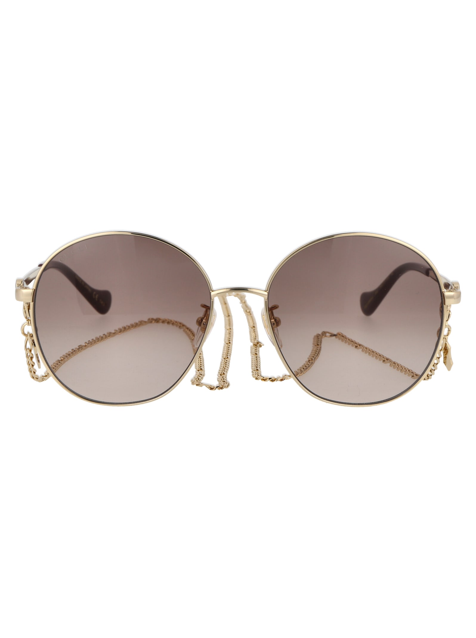 Gucci Gg1090sa Sunglasses In 002 Gold Gold Brown | ModeSens