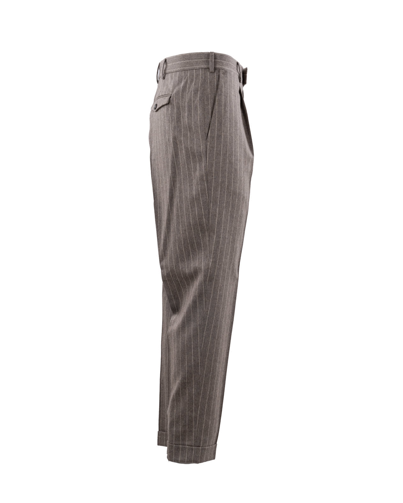 Shop Pt Torino Pt01 Trousers Rope In Grey