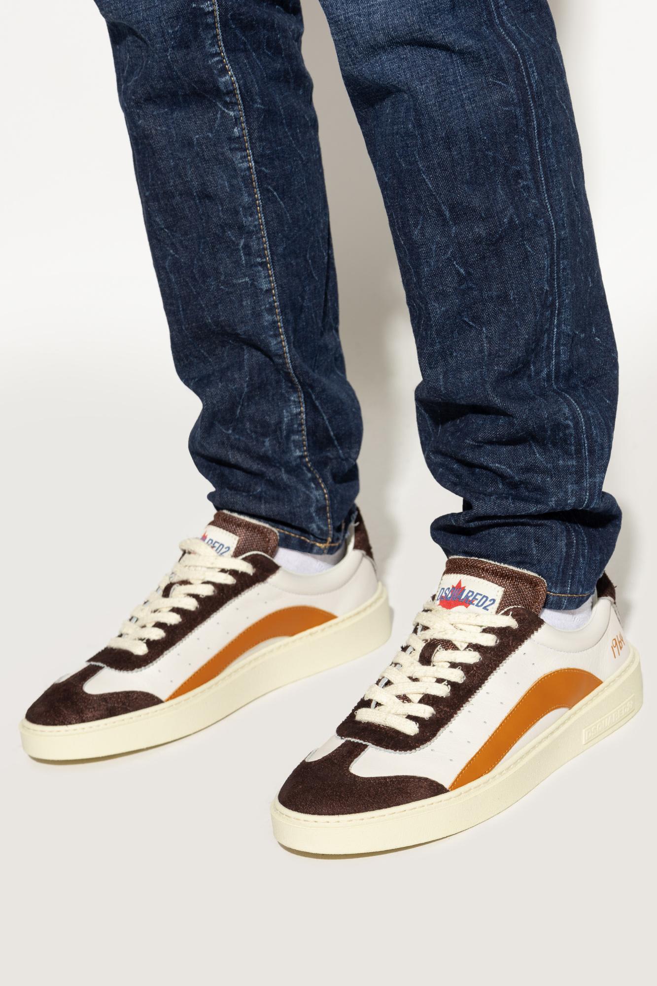 Dsquared2 Sporty Sneaker With Contrast Panel Design In Multi