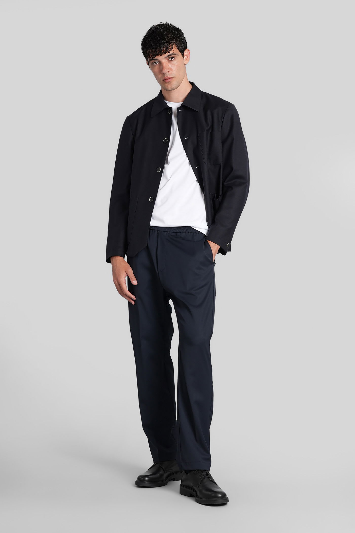 Barena Venezia Riobarbo Pants In Blue Wool In Blue