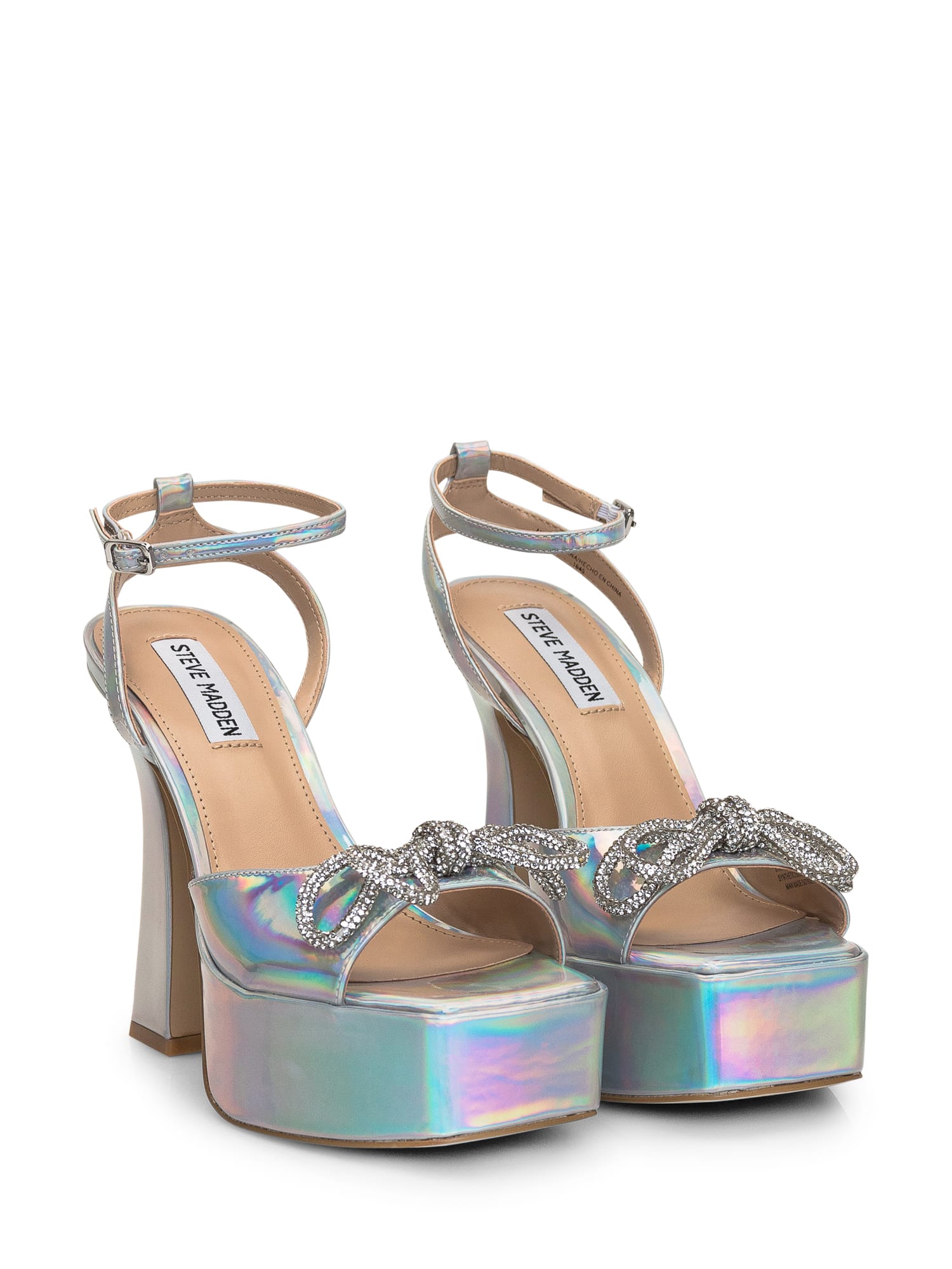 Shop Steve Madden Darla Platform Sandal In Iridescent