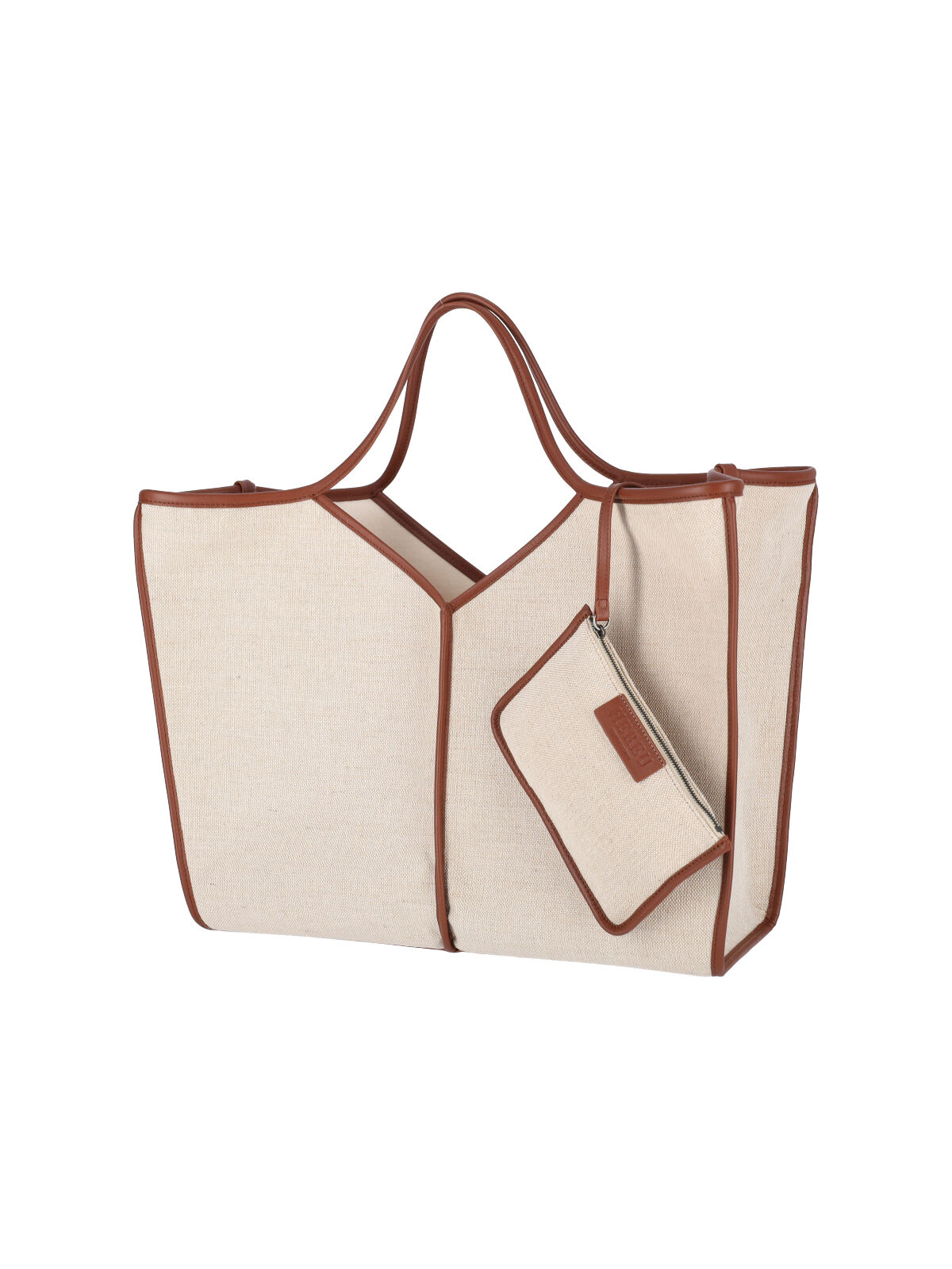 Hereu Calella Squared Tote Bag In Cream