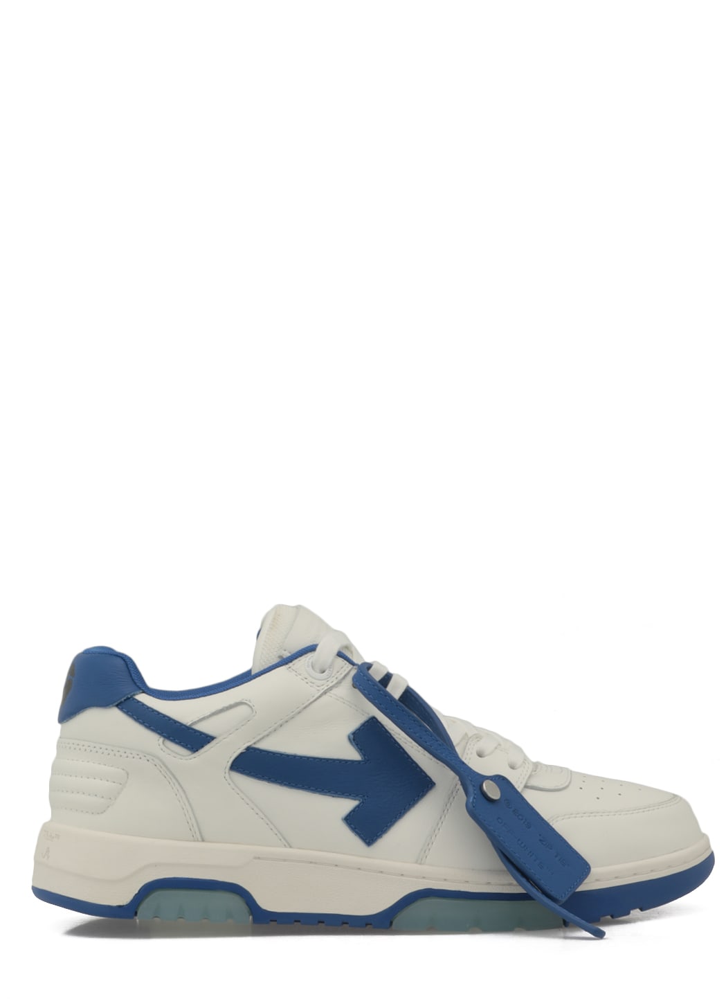 Off-white Smooth Leather Sneaker In White Blue