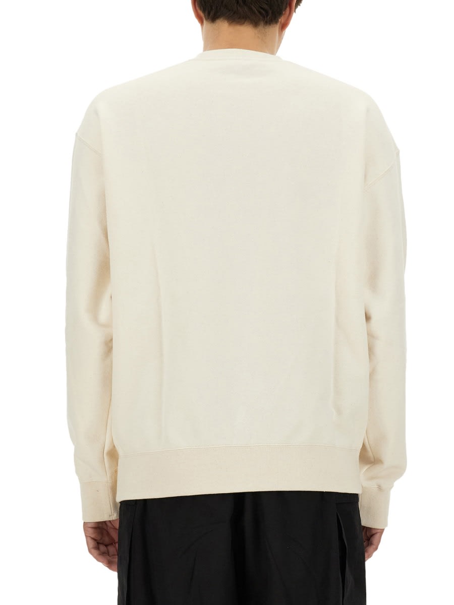 Shop Jil Sander Sweatshirt With Logo In Ivory