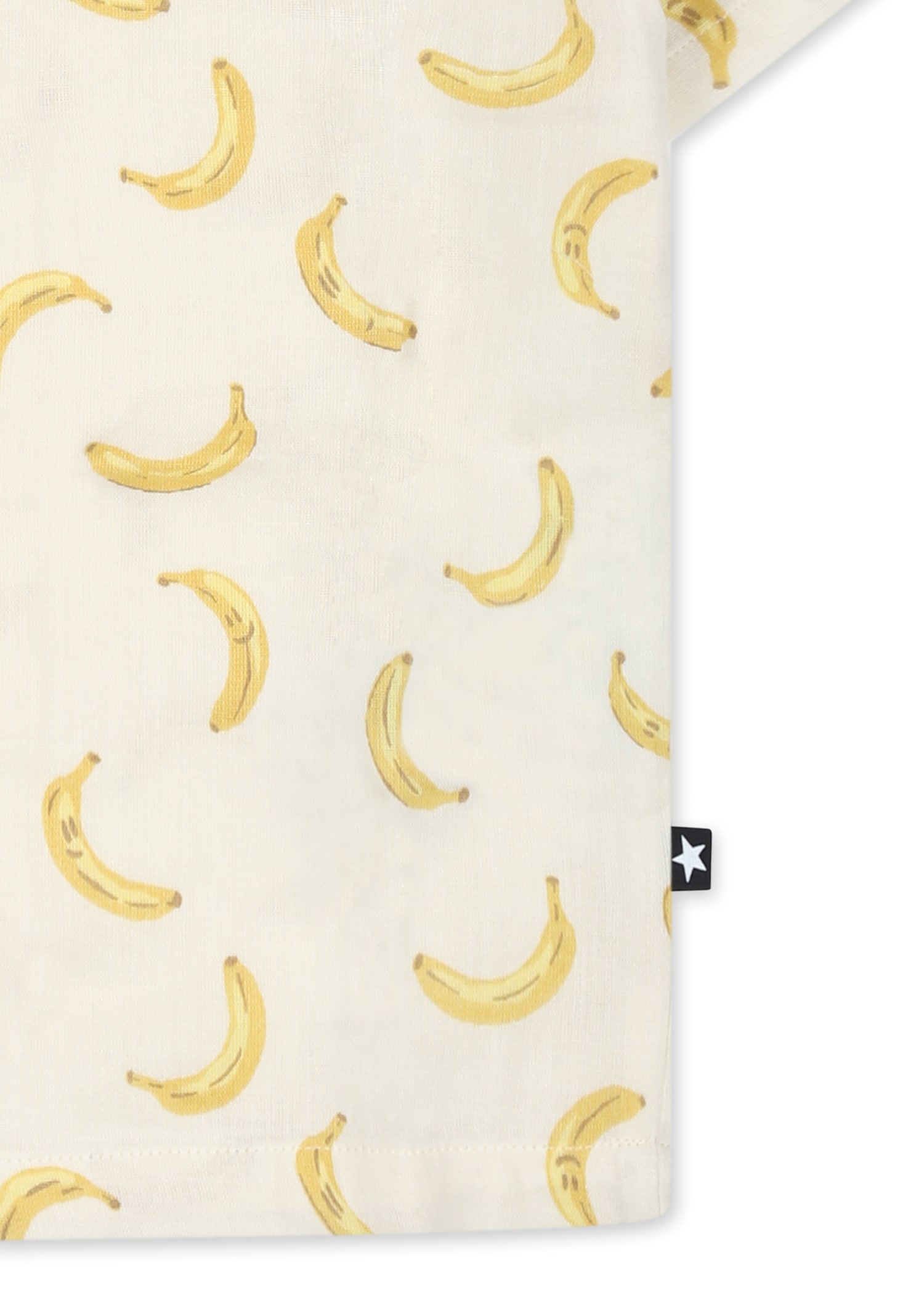Molo Ivory Shirt For Babykids With Banana In Ivory